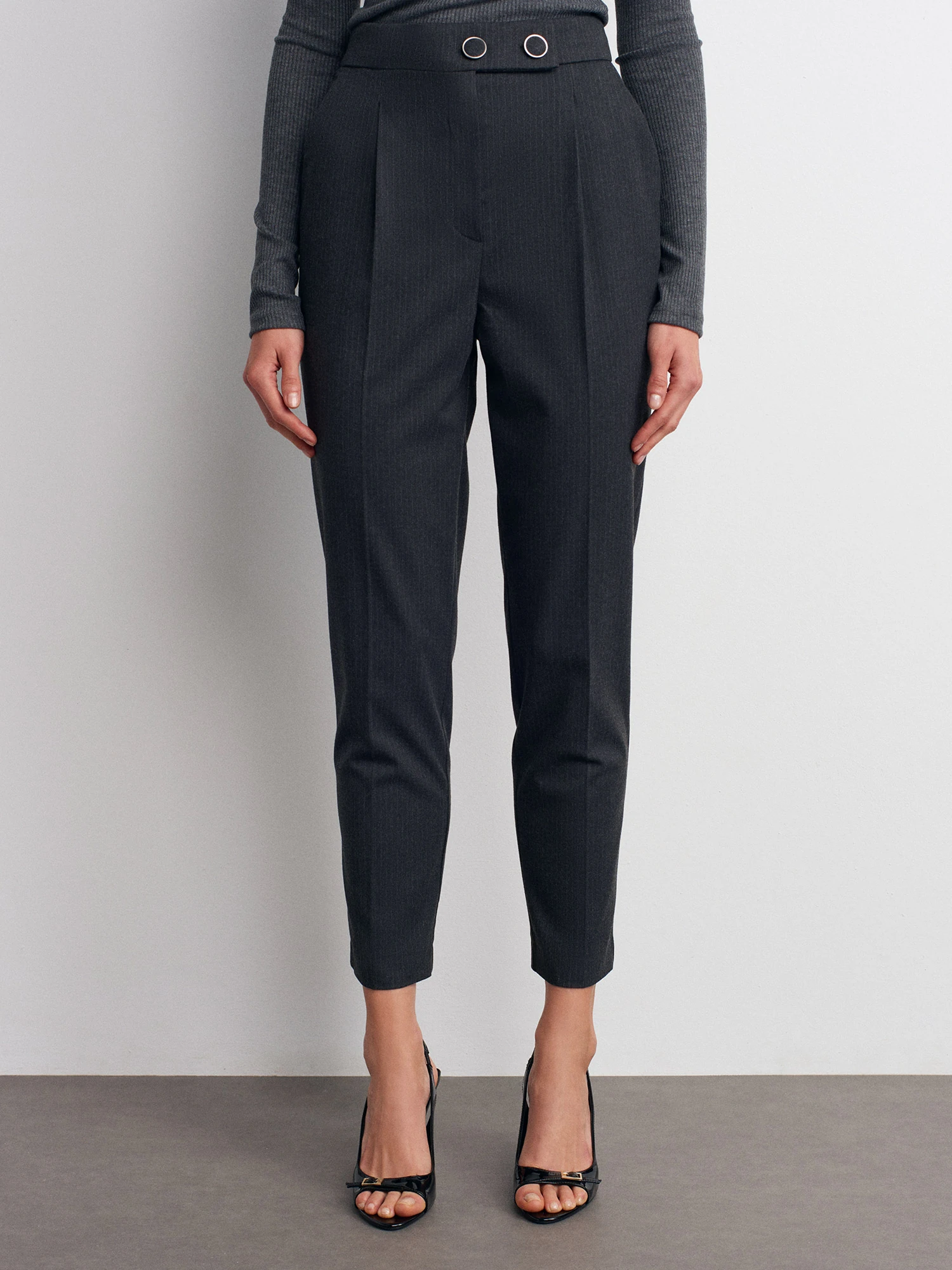 DİLVİN Yüksek Bel Pilili Pantolon