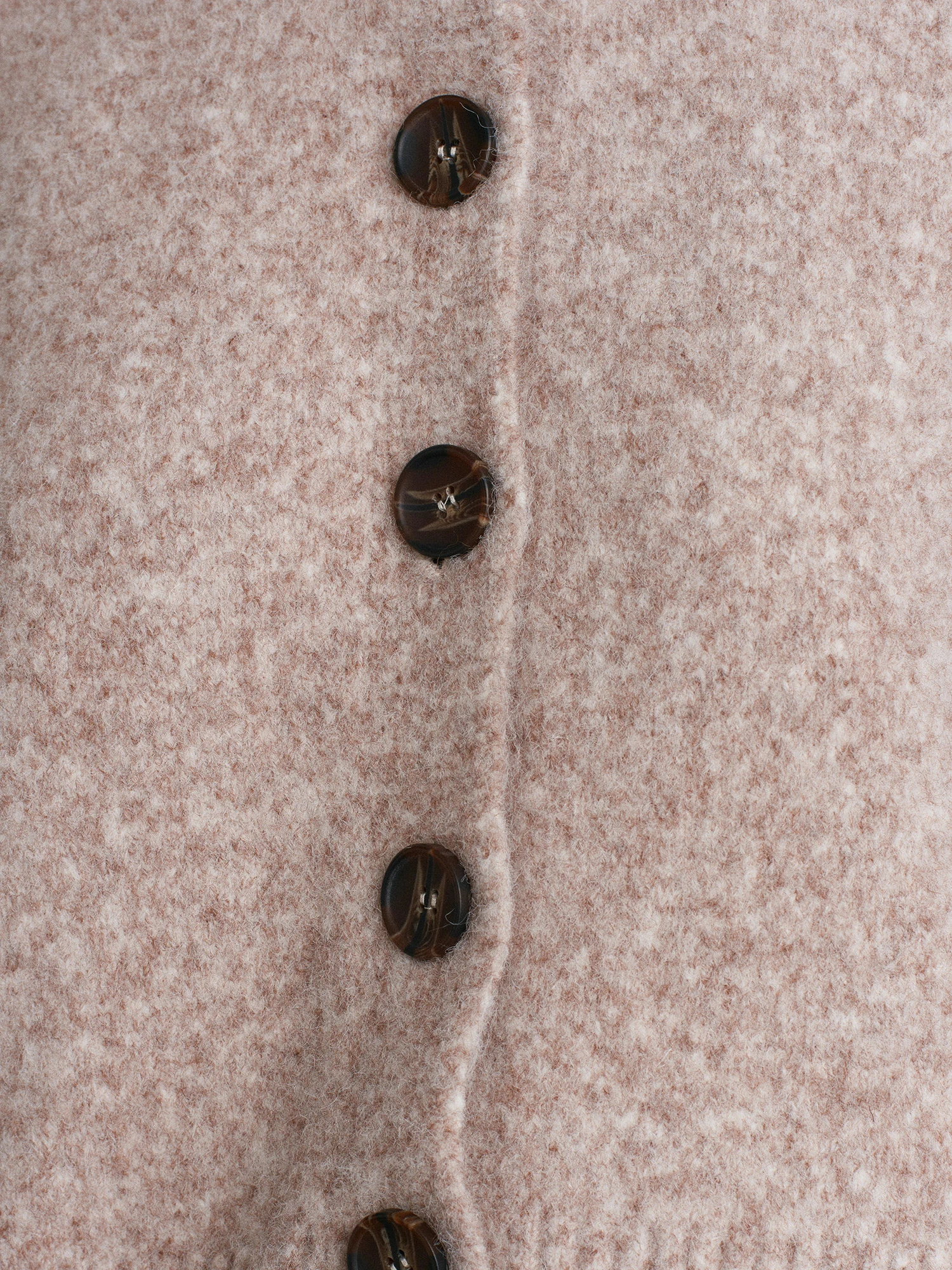 DİLVİN Yanları Yırtmaçlı Yün Karışımlı Triko Hırka