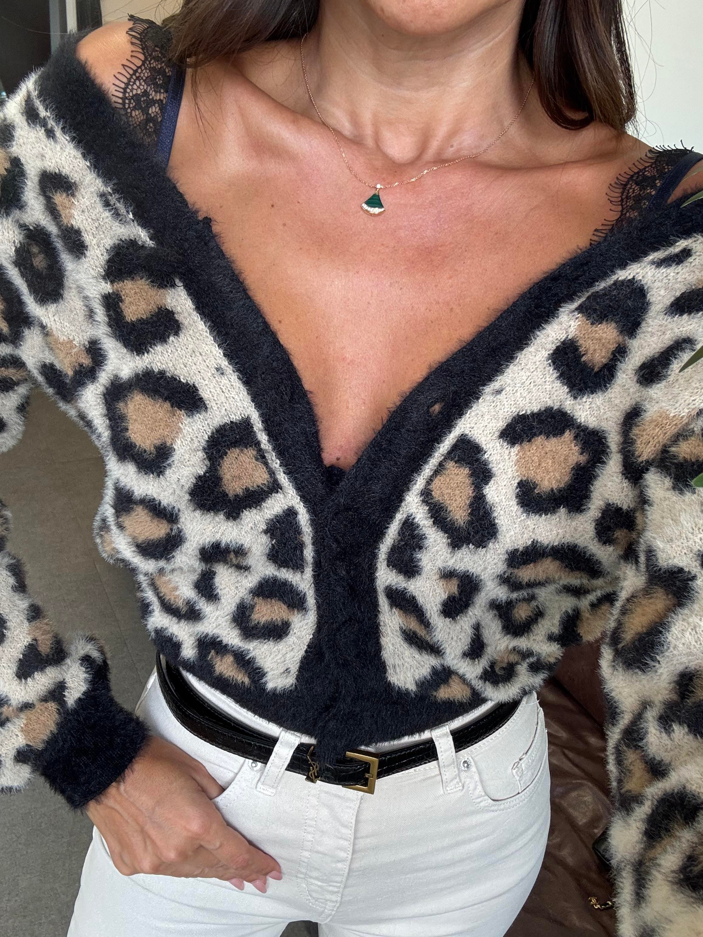 Leopar Yumoş Hırka