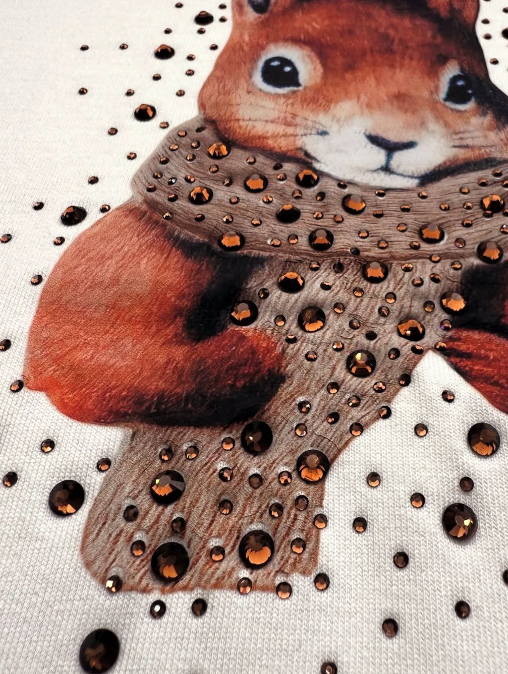 Netwrk Sincap Desenli Taşlı Modal Sweatshirt