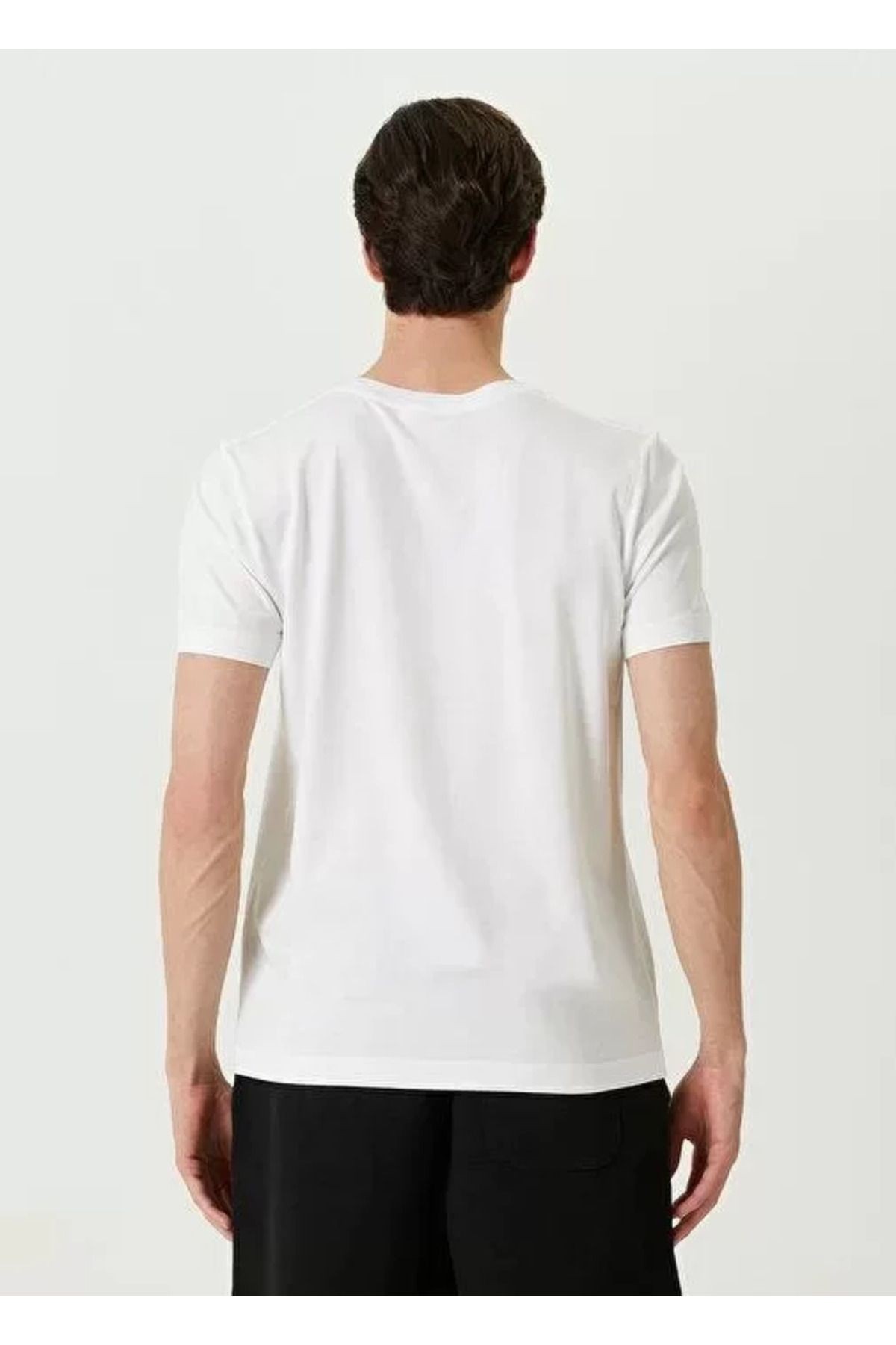 Unisex Basic Bisiklet Yaka Regular T-Shirt - Beyaz