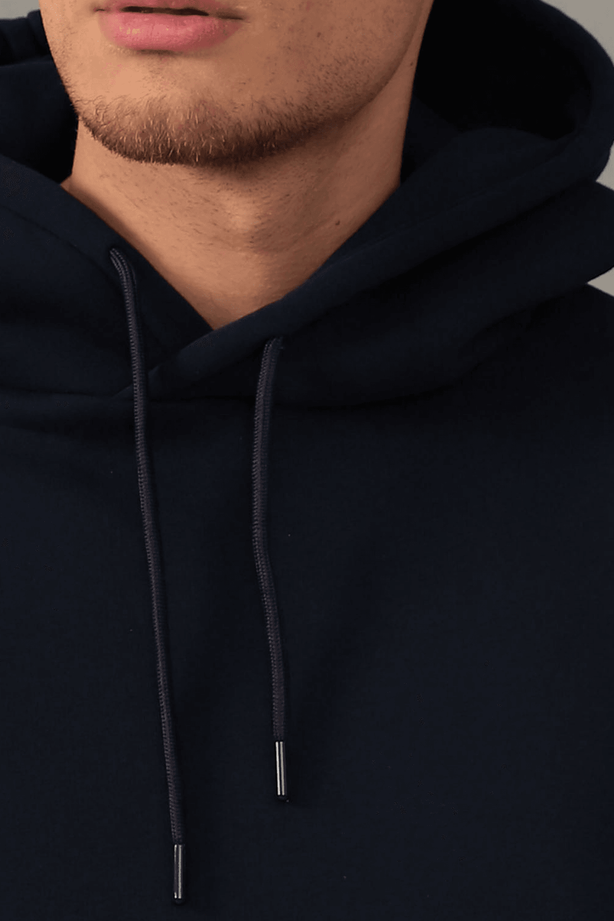 Unisex Oversize Geniş Kesim Pamuklu Yumuşak Dokulu Içi Polarlı Basic Kapüşonlu Sweatshirt