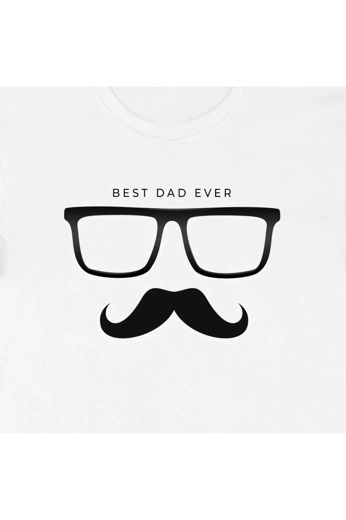 Babalar Günü Baskılı T-shirt - Beyaz