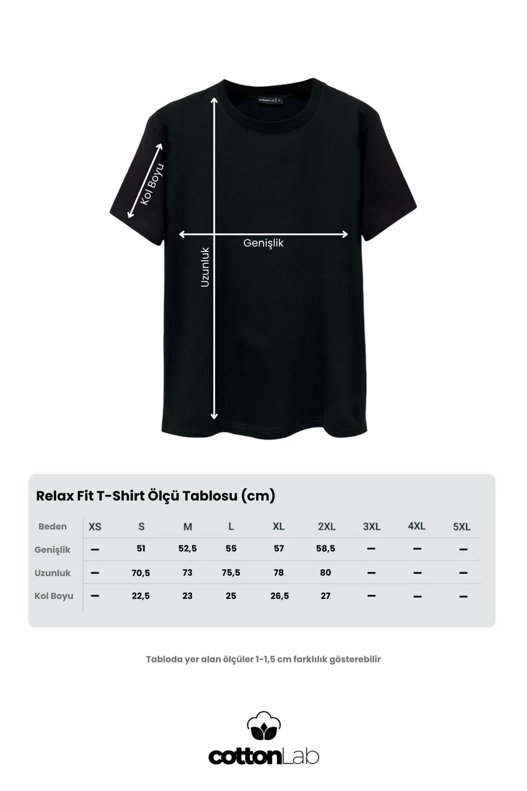 Unisex Relax Fit Bisiklet Yaka %100 Pamuk Rahat Kesim Basic Tişört