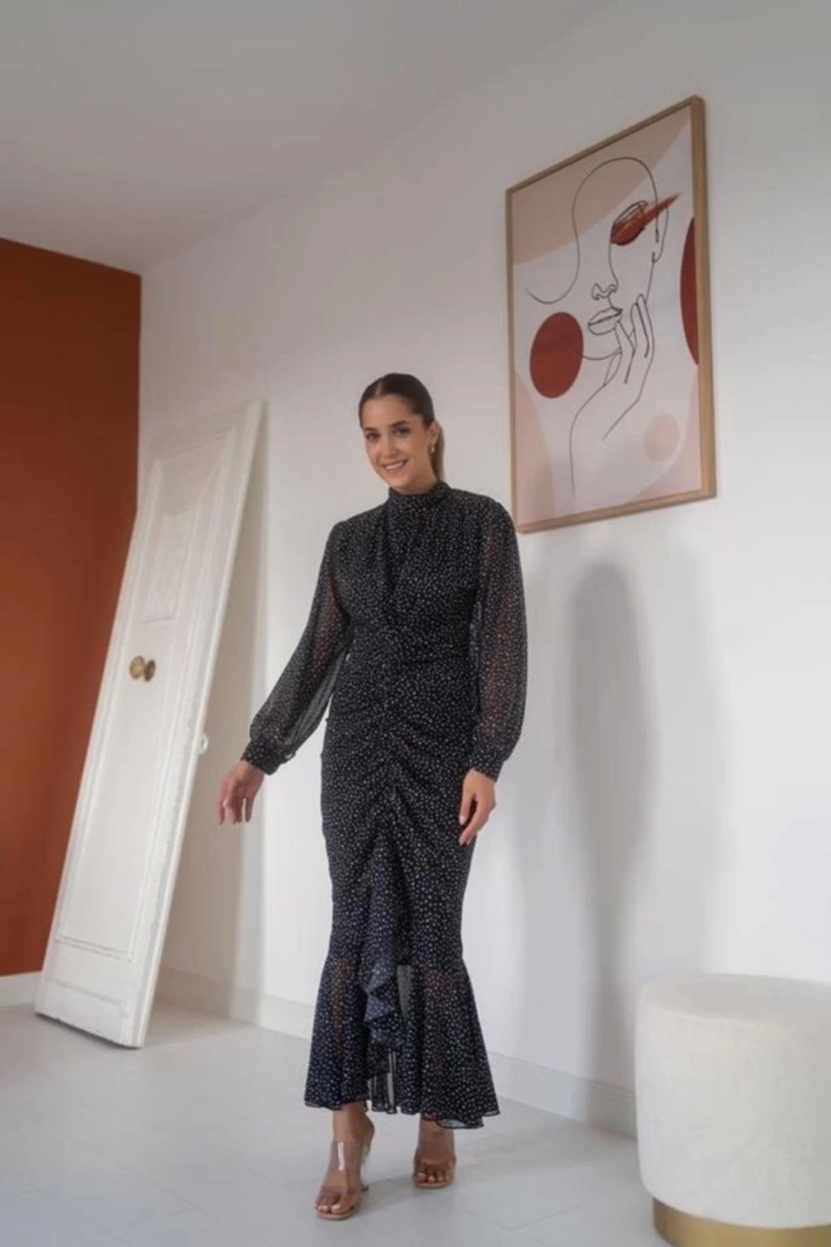 iyah Balık Şifon Elbise