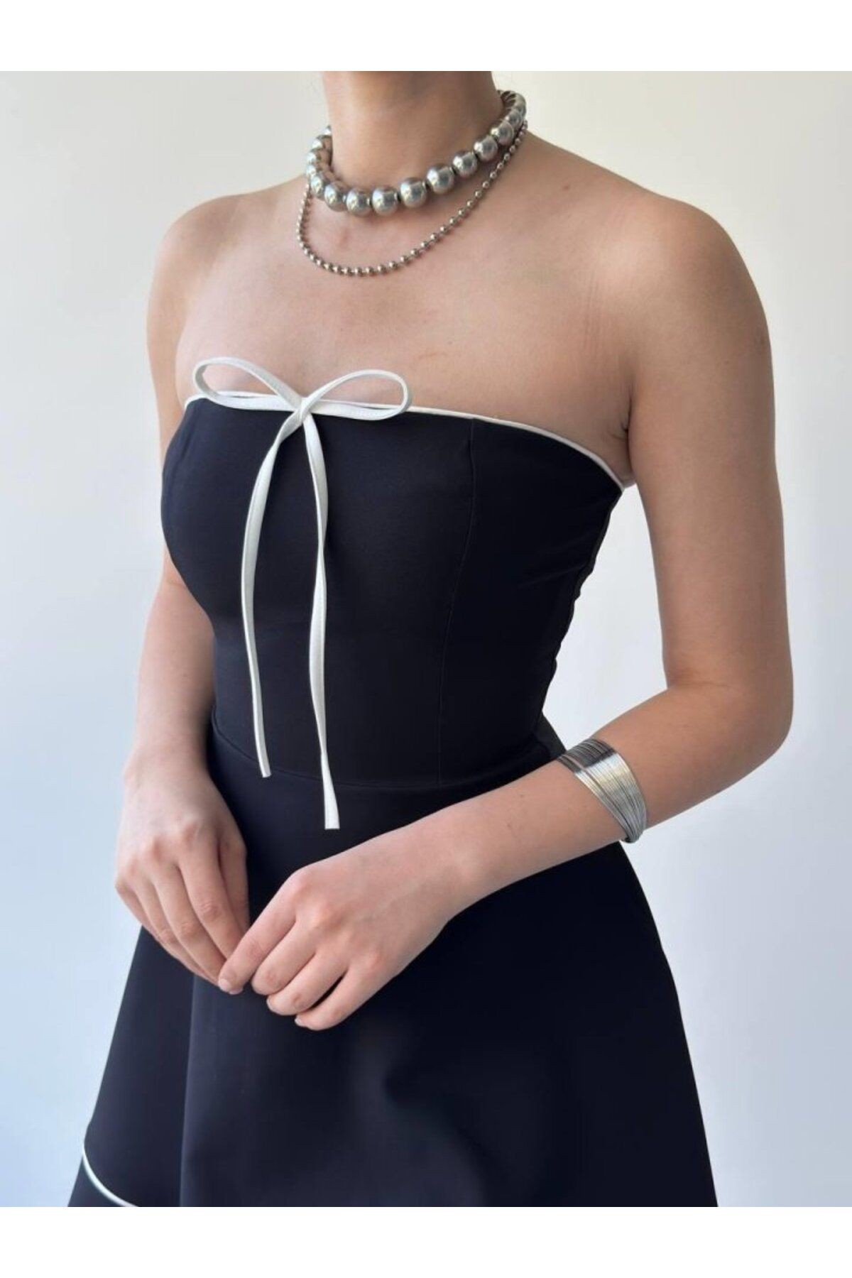 Yuna Straplez Elbise