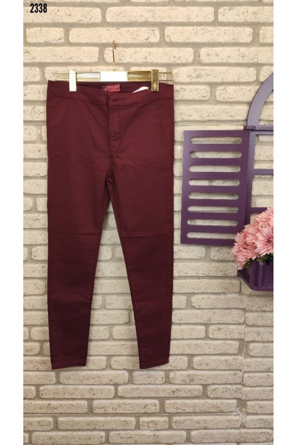 Gabardin Kumaş Yüksek Bel Pantolon