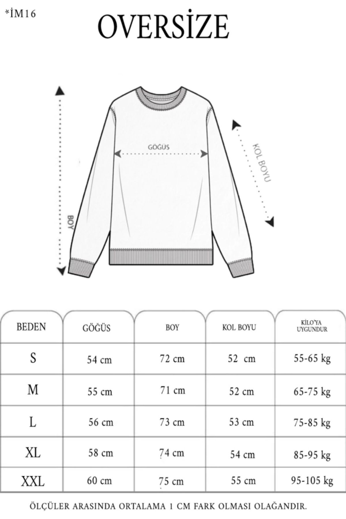 Kışlık Bisiklet Yaka Ön Ve Arka Baskılı SweatShirt - Siyah