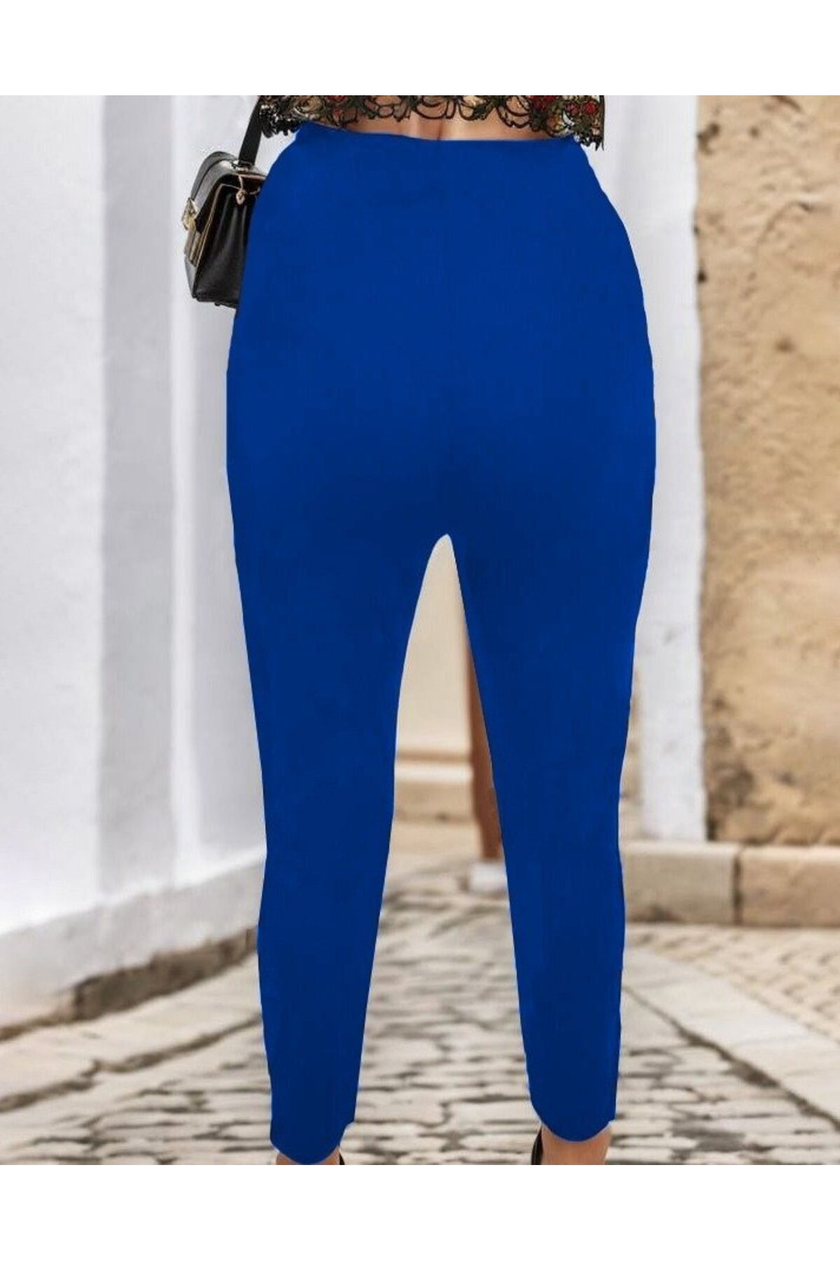 Sensuelle Kadın çima Detay Ithal Krep Pantolon