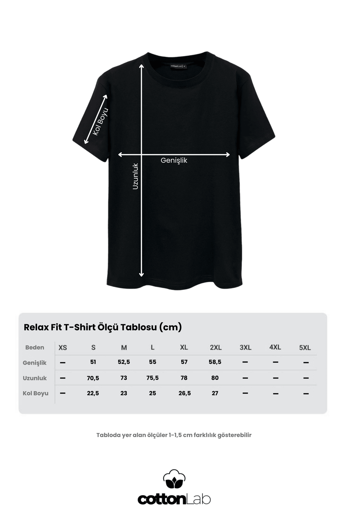 Unisex Relax Fit Bisiklet Yaka %100 Pamuk Rahat Kesim Basic Tişört