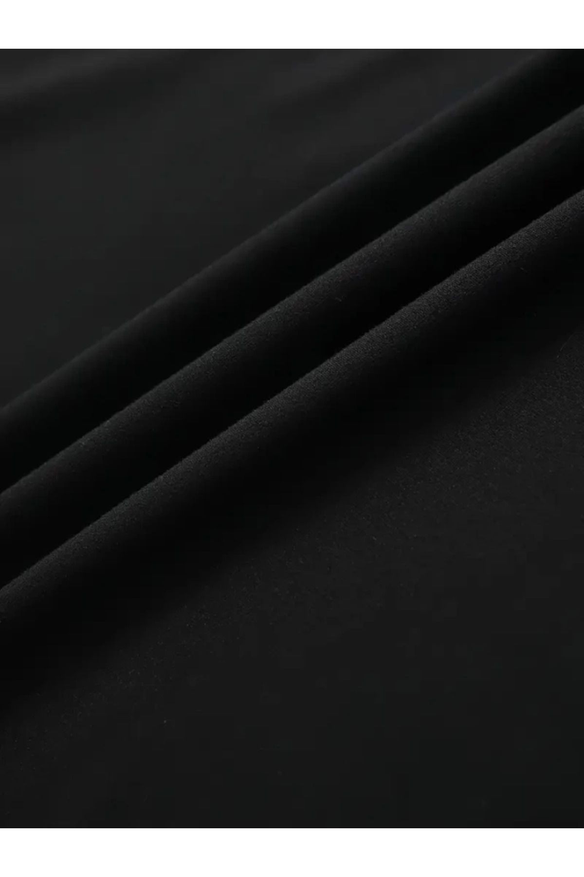 Baskılı Oversize Bisiklet Yaka T-shirt - Siyah