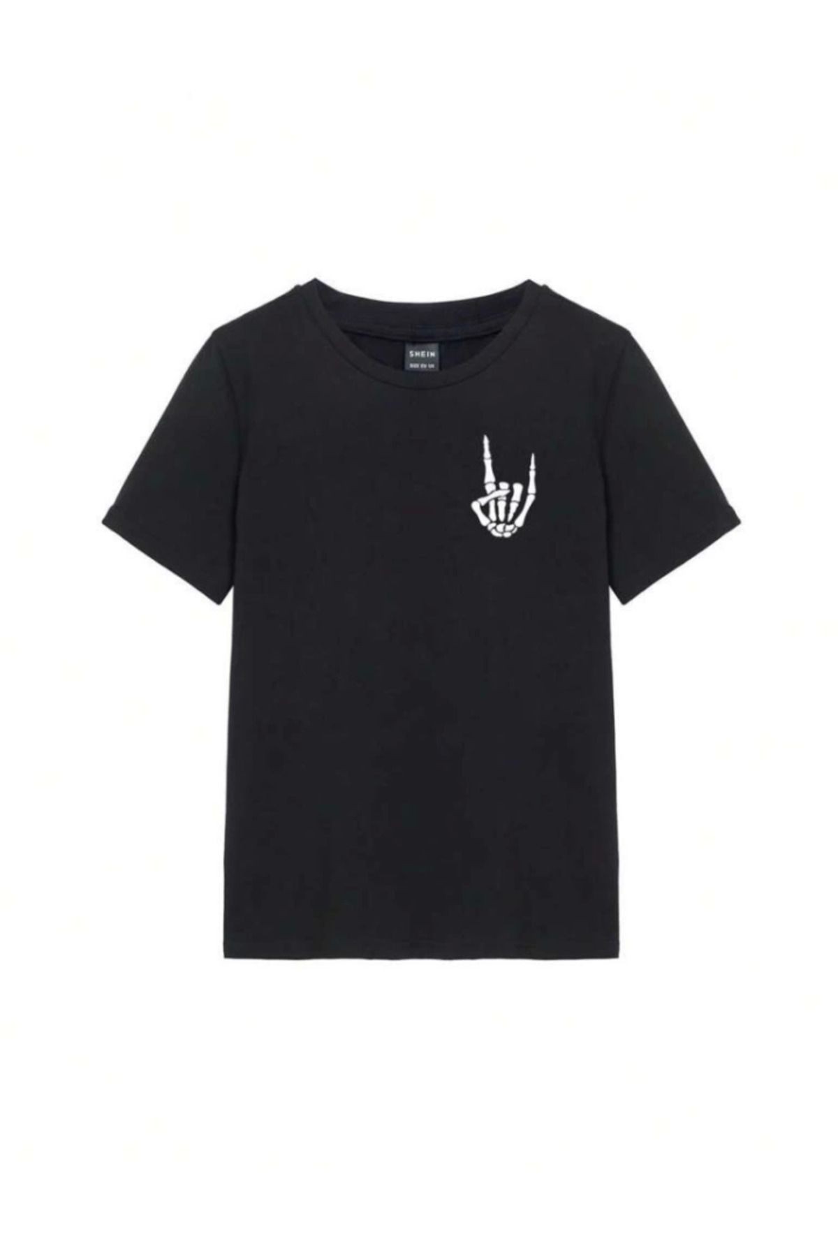 Baskılı T-shirt - Siyah