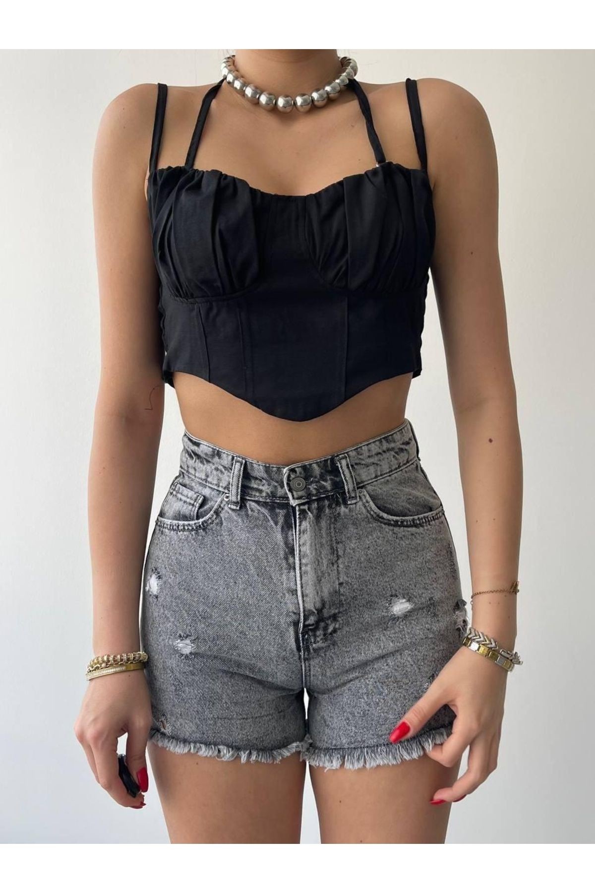 Elix Askılı Büstiyer Crop