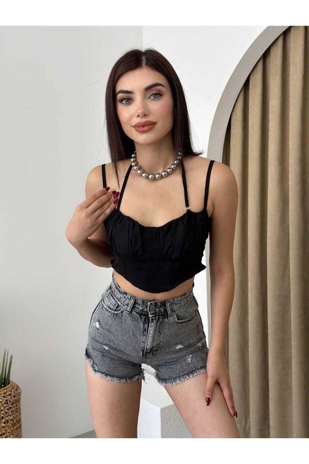 Elix Askılı Büstiyer Crop