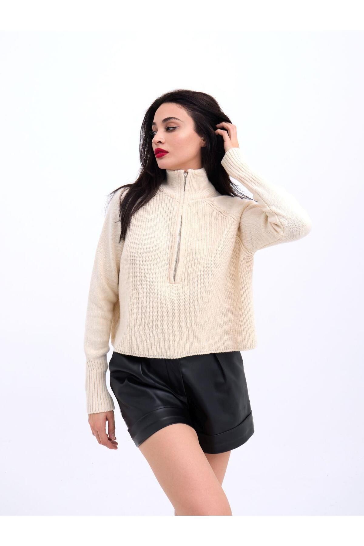 3309 FERMUARLI KAZAK-KREM