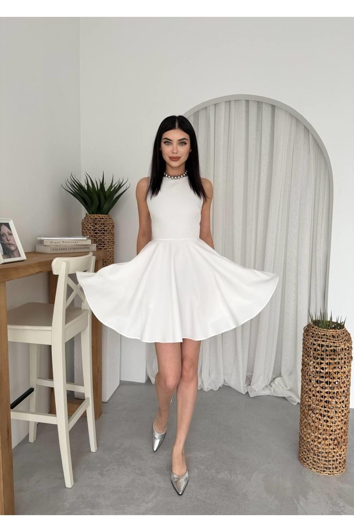 Mottisfashion Berl Cep Detaylı Elbise