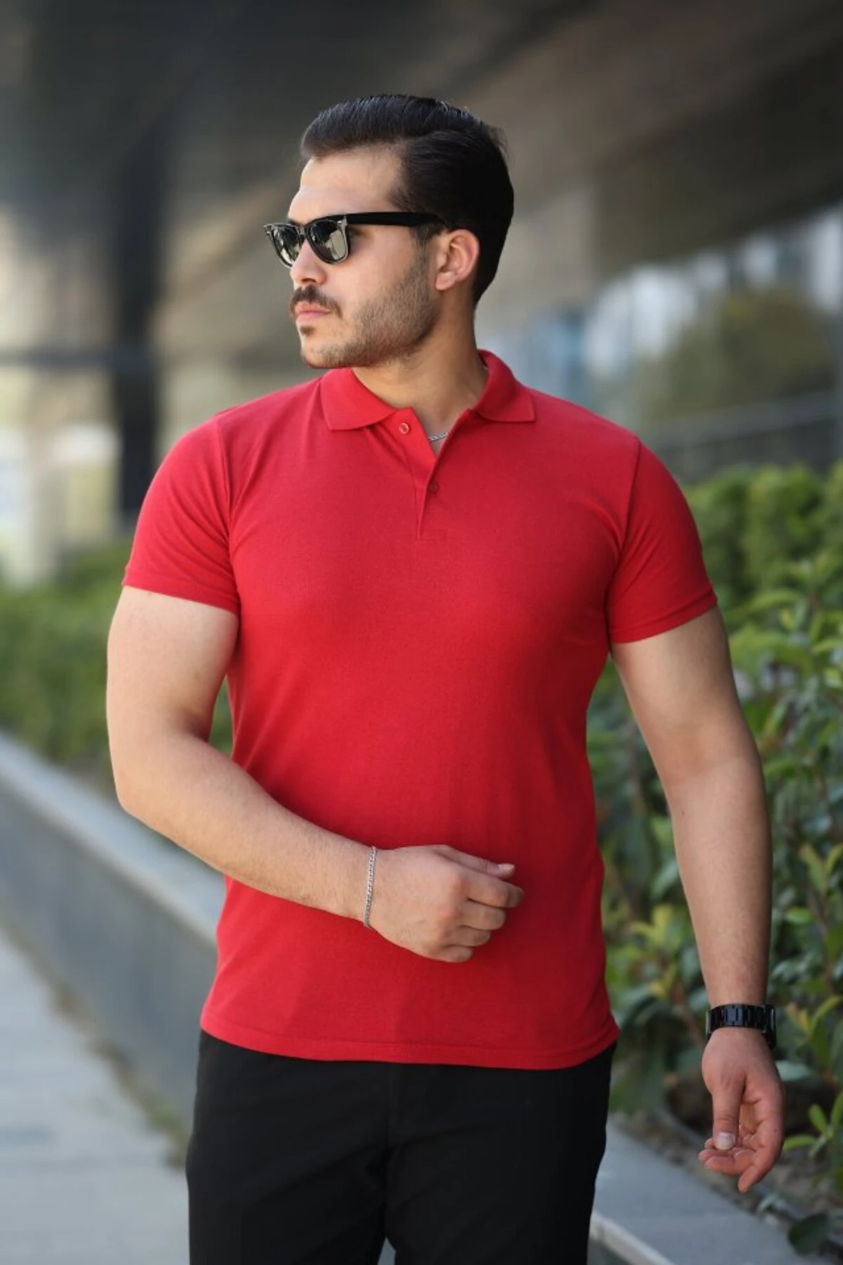 EQURİ Erkek Kısa Kollu Yakalı Tişört