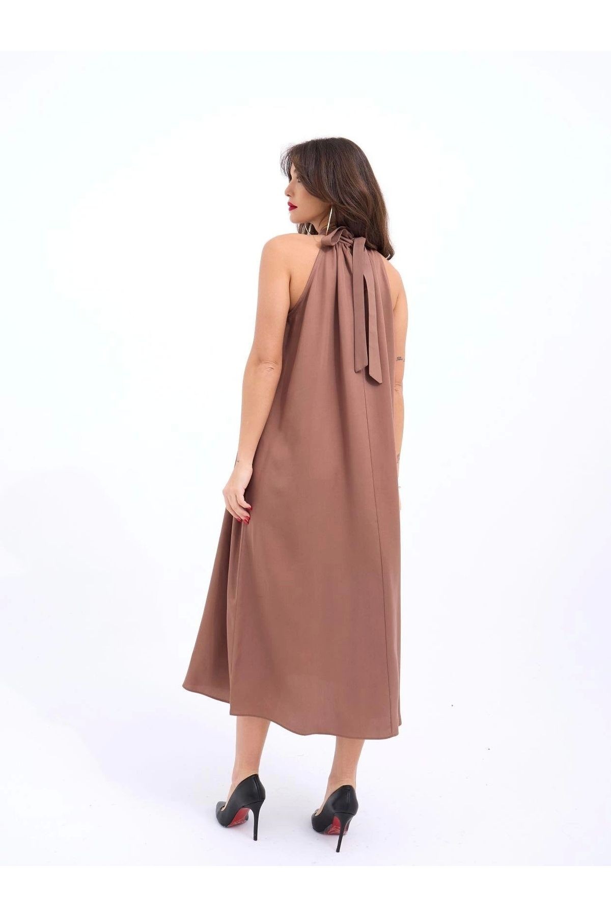 7144 Elbise-kahve