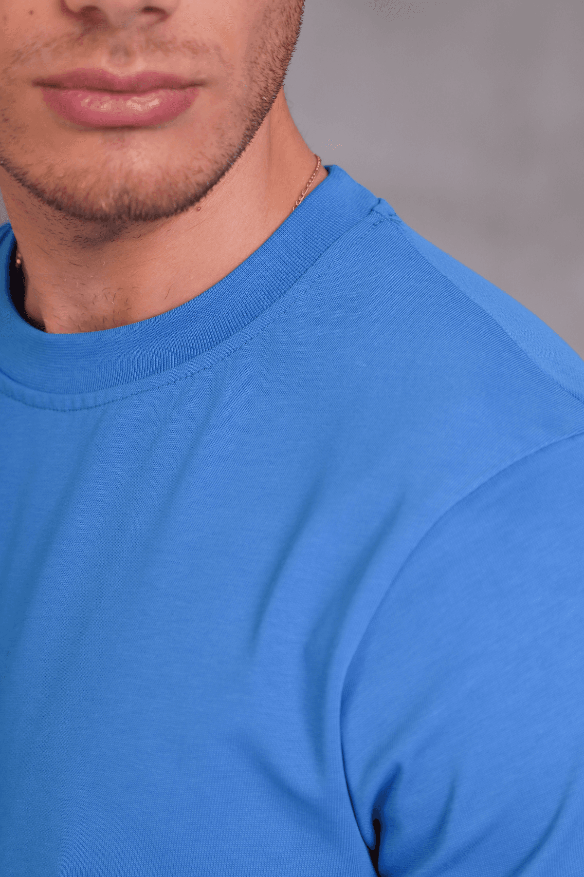 Unisex Relax Fit Bisiklet Yaka %100 Pamuk Rahat Kesim Basic Tişört