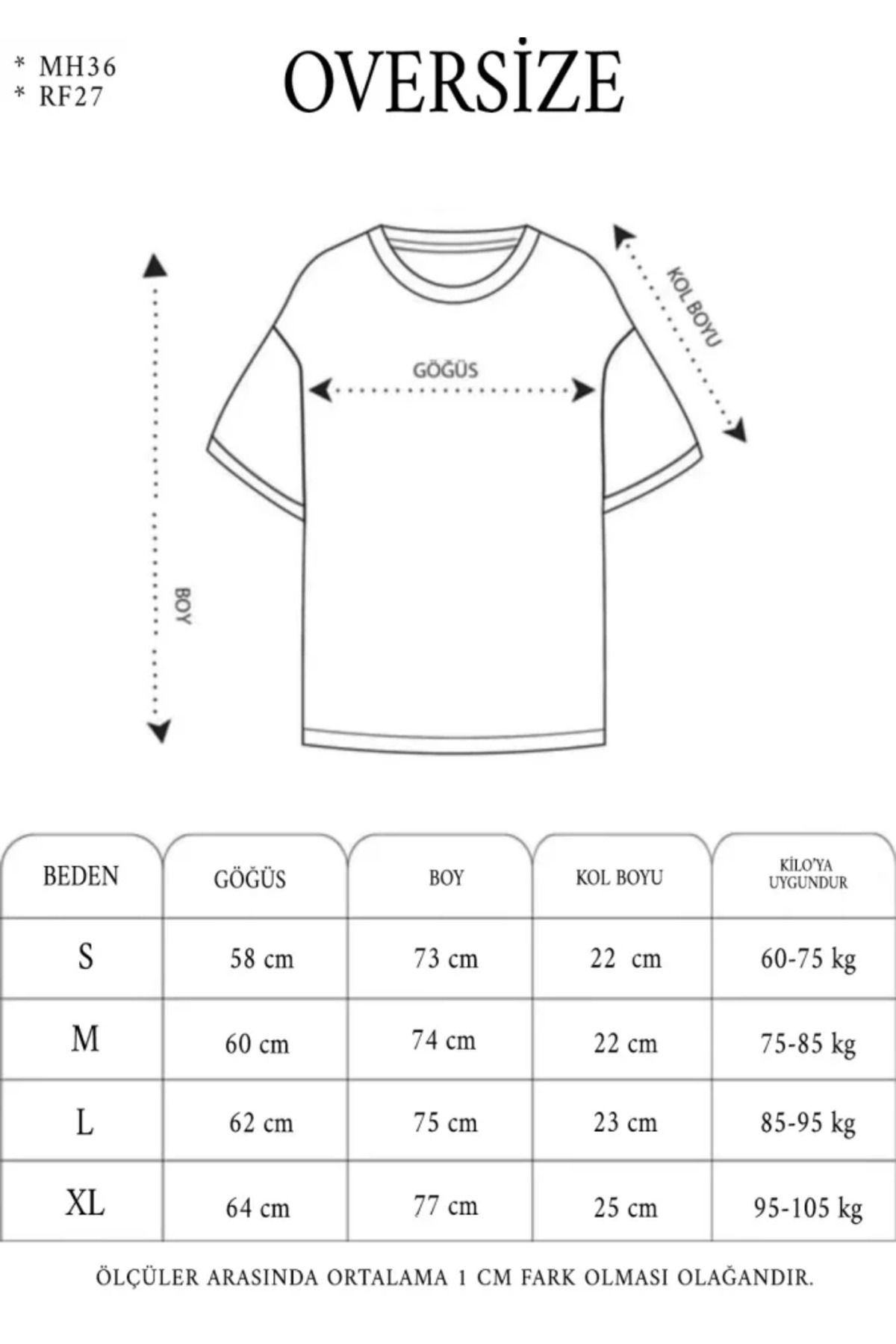 Unisex Bisiklet Yaka Baskılı Double Oversize T-Shirt - Siyah