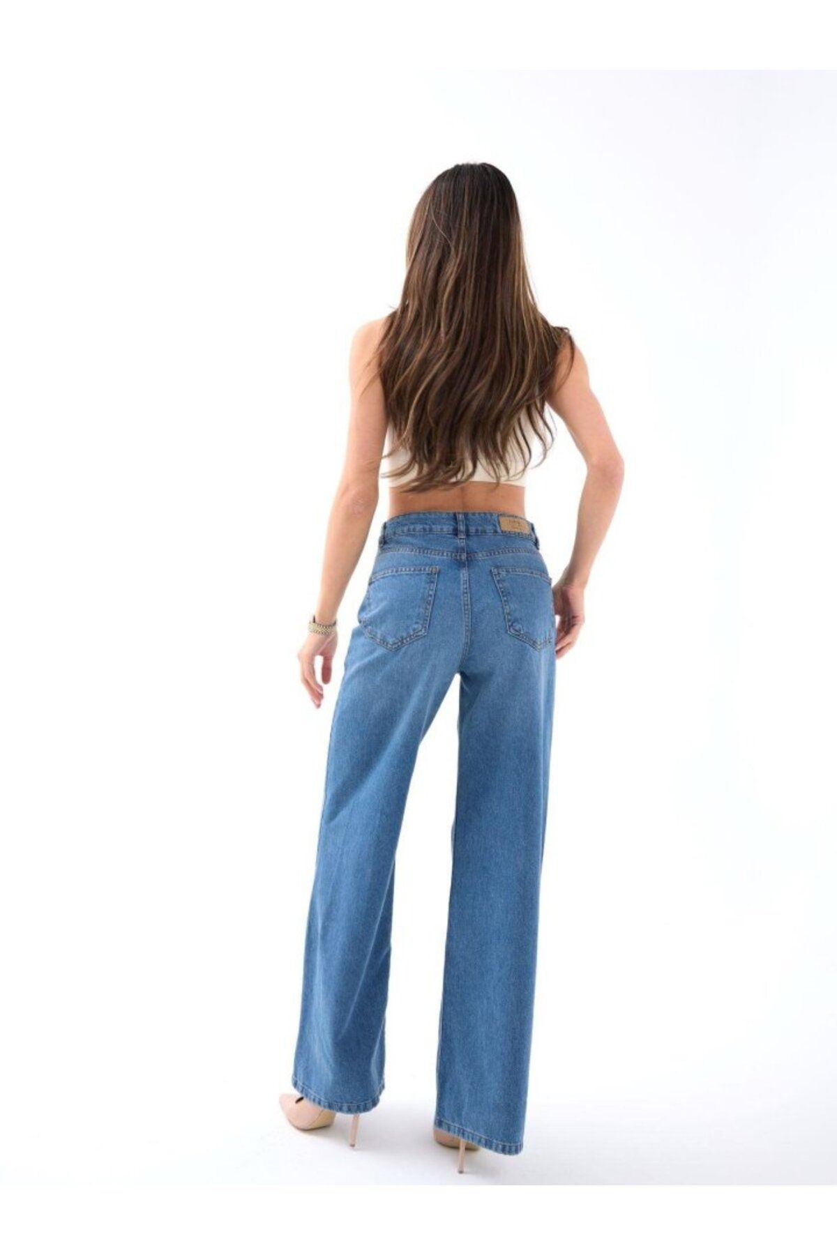 7418 KOT PANTOLON-MAVİ