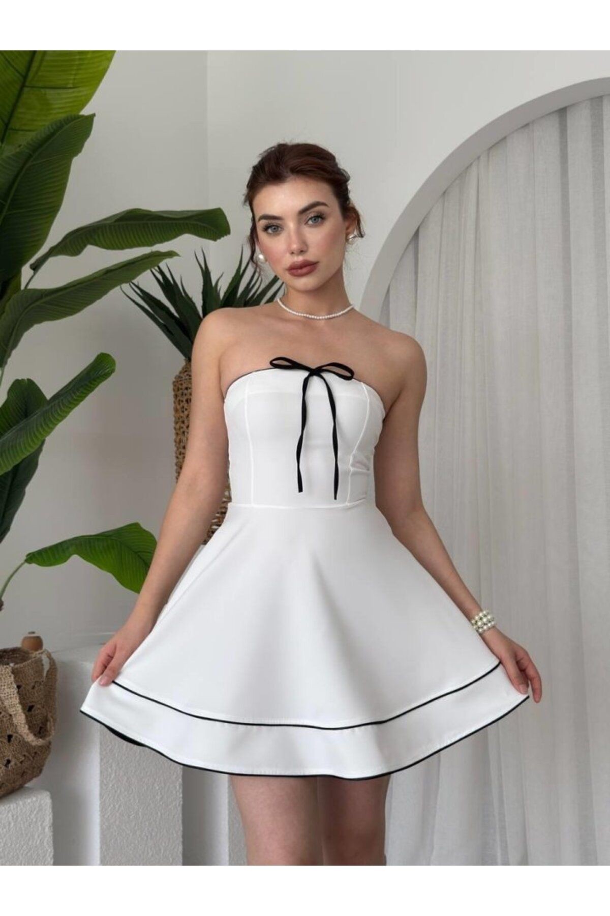 Yuna Straplez Elbise