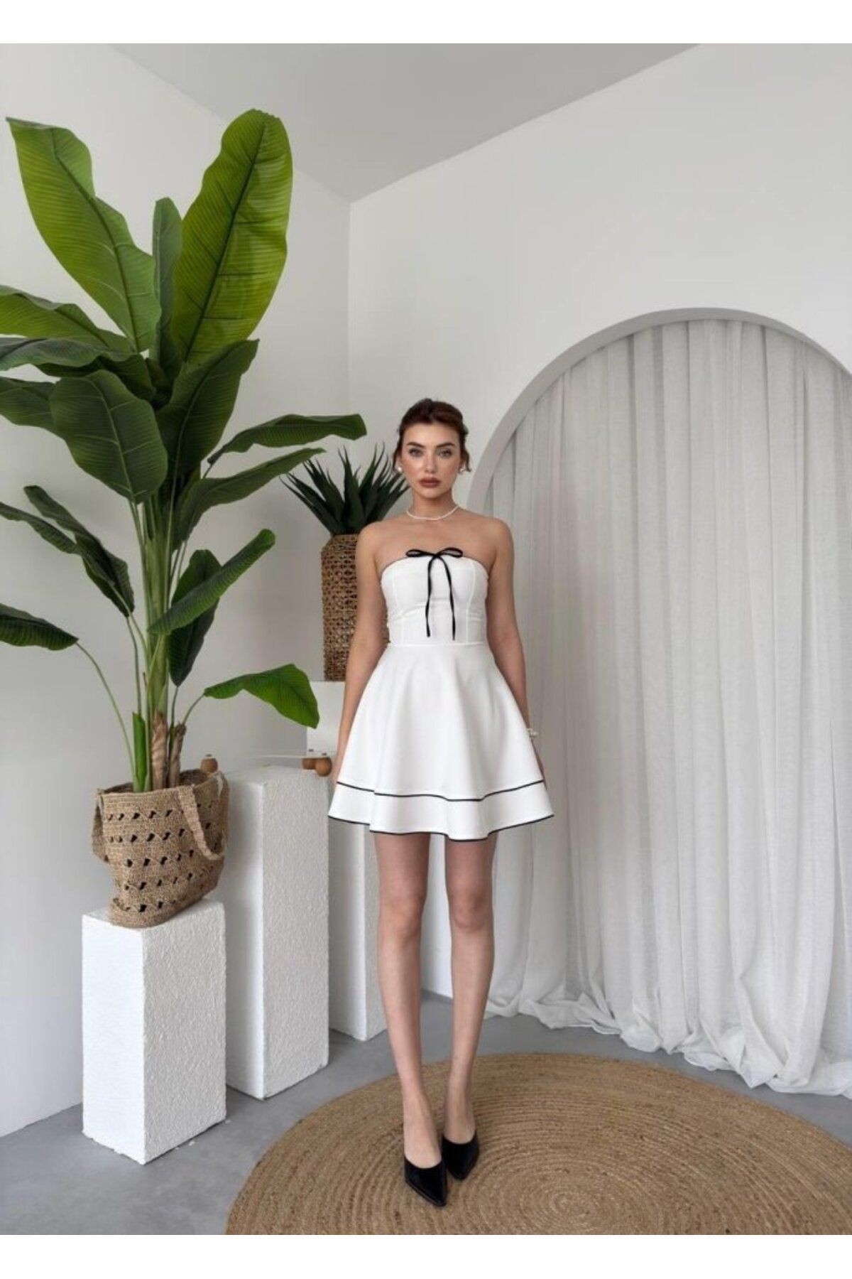 Yuna Straplez Elbise