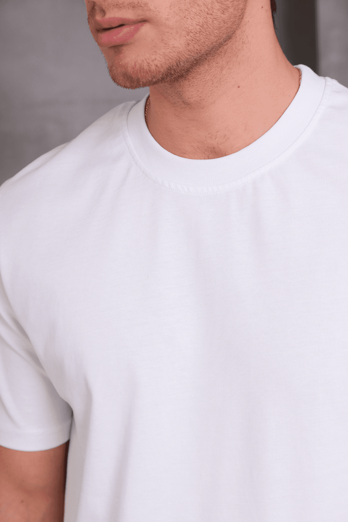 Unisex Relax Fit Bisiklet Yaka %100 Pamuk Rahat Kesim Basic Tişört