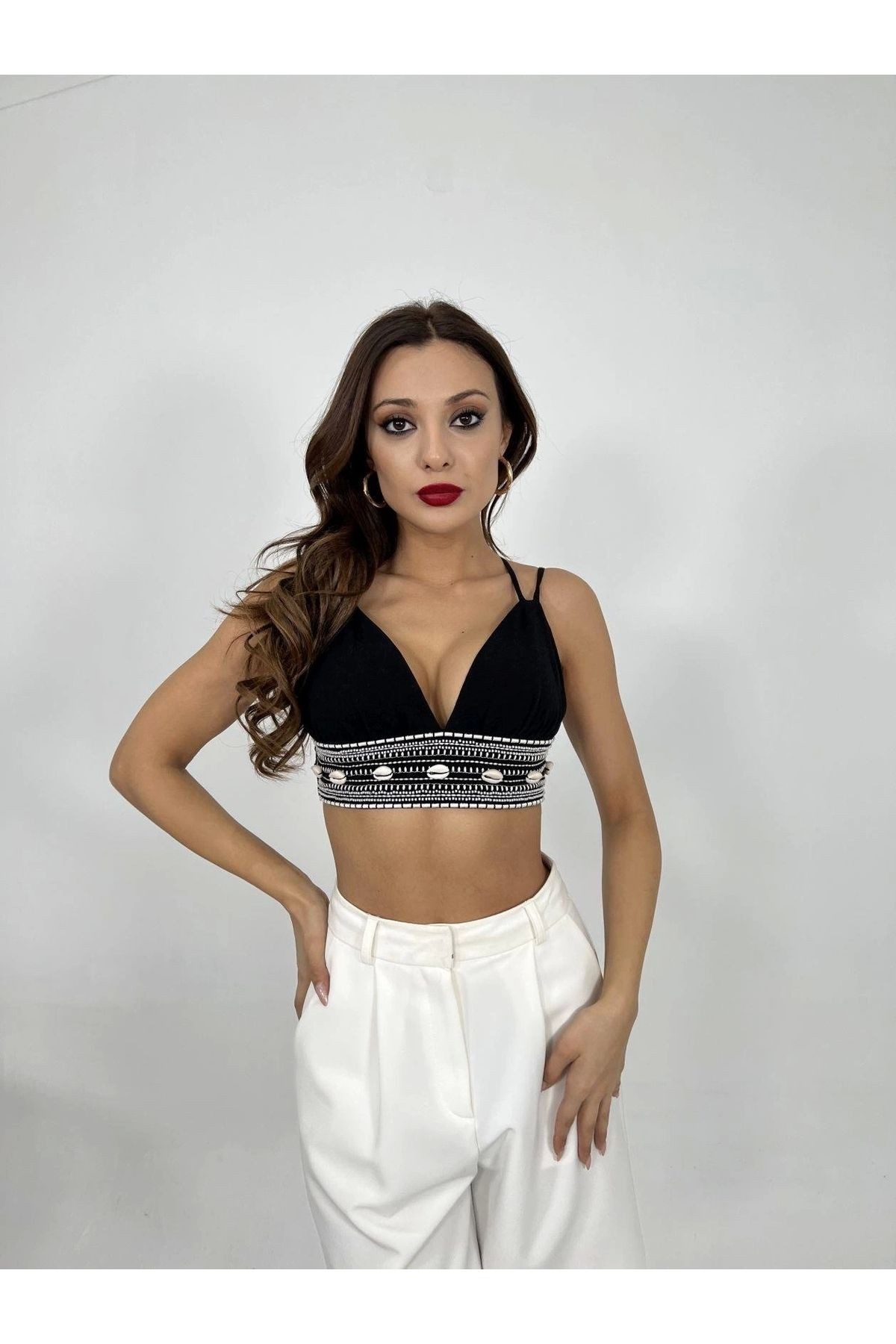 6862 Crop-siyah