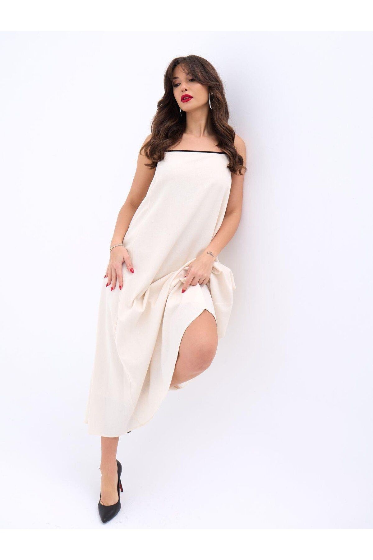 7103 ELBİSE-BEJ