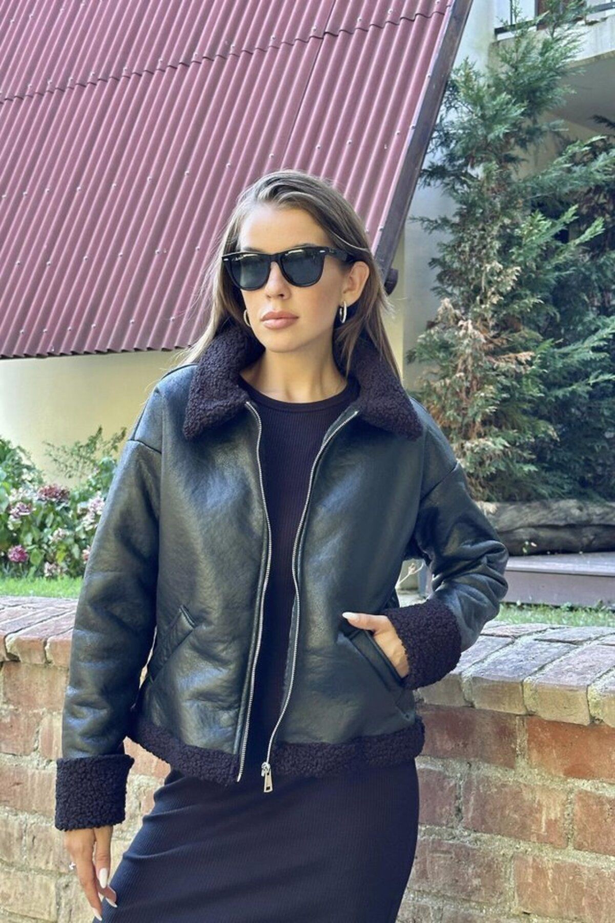 Siyah Kürklü Ceket