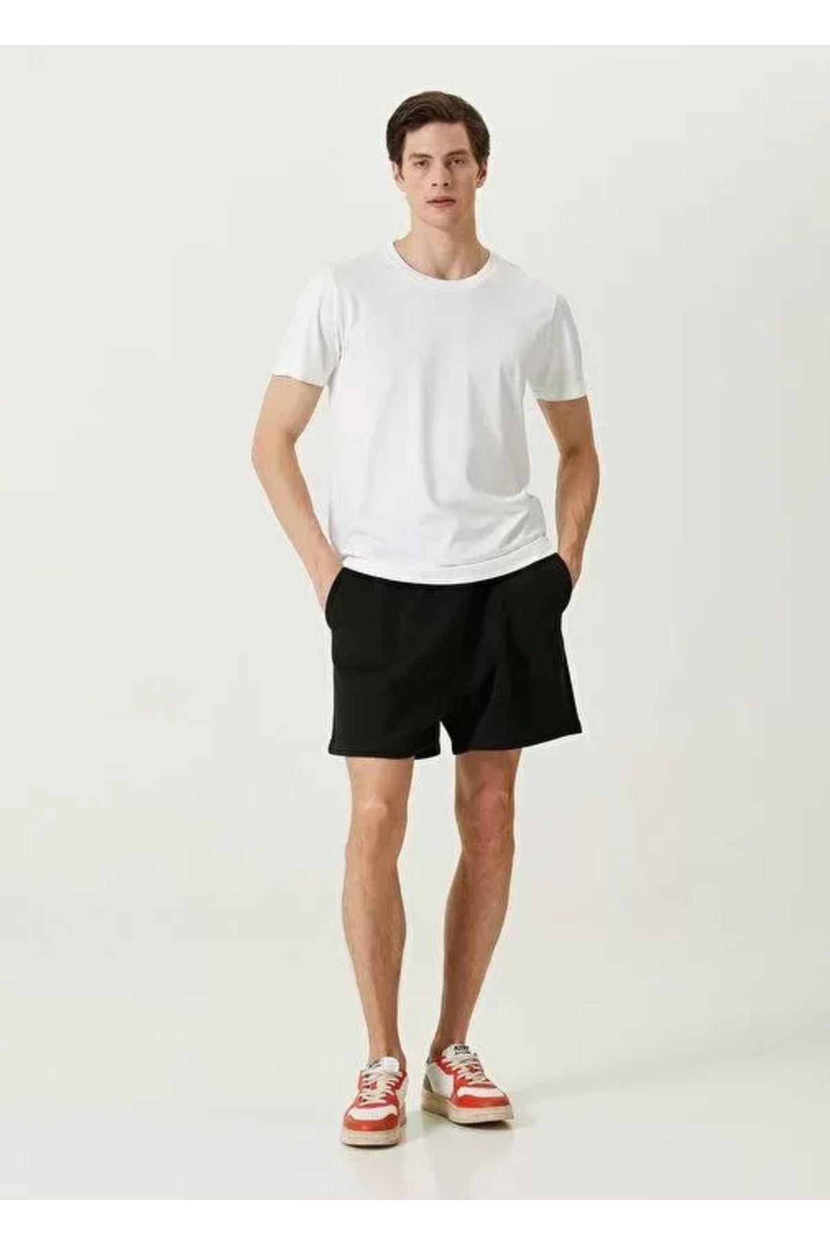 Unisex Basic Bisiklet Yaka Regular T-Shirt - Beyaz