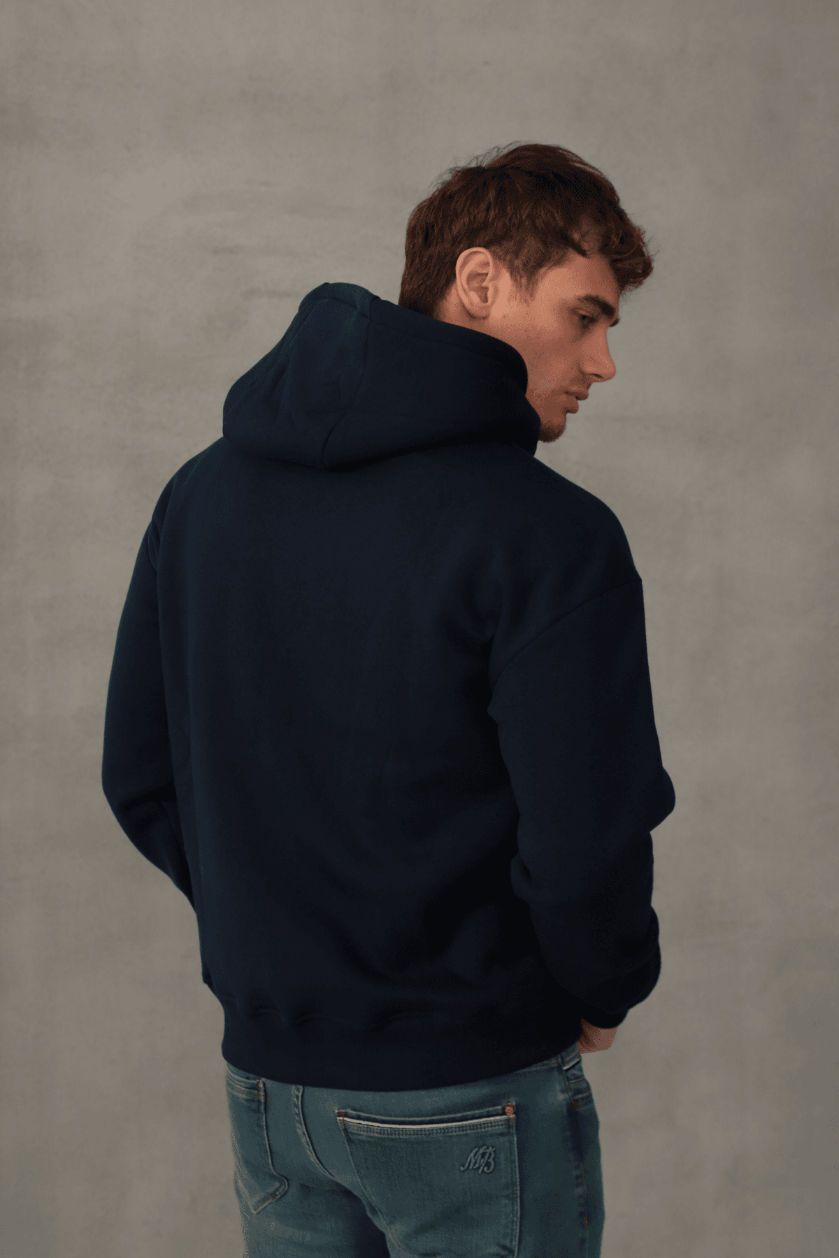 Unisex Oversize Geniş Kesim Pamuklu Yumuşak Dokulu Içi Polarlı Basic Kapüşonlu Sweatshirt