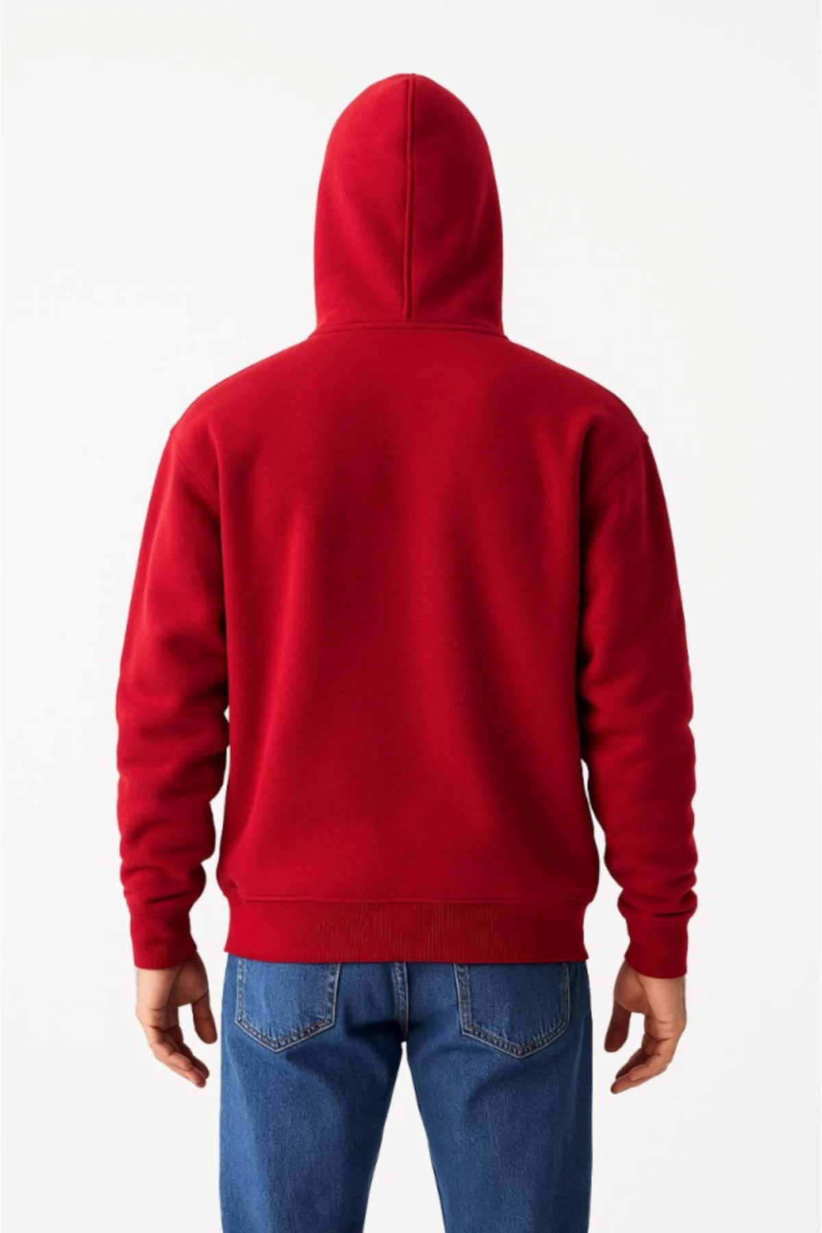 Samuray Ninja Çift Kapşonlu ZIP Fermuarlı Kanguru Çepli Tam Fermuarlı Hoodie Swetshirt - K