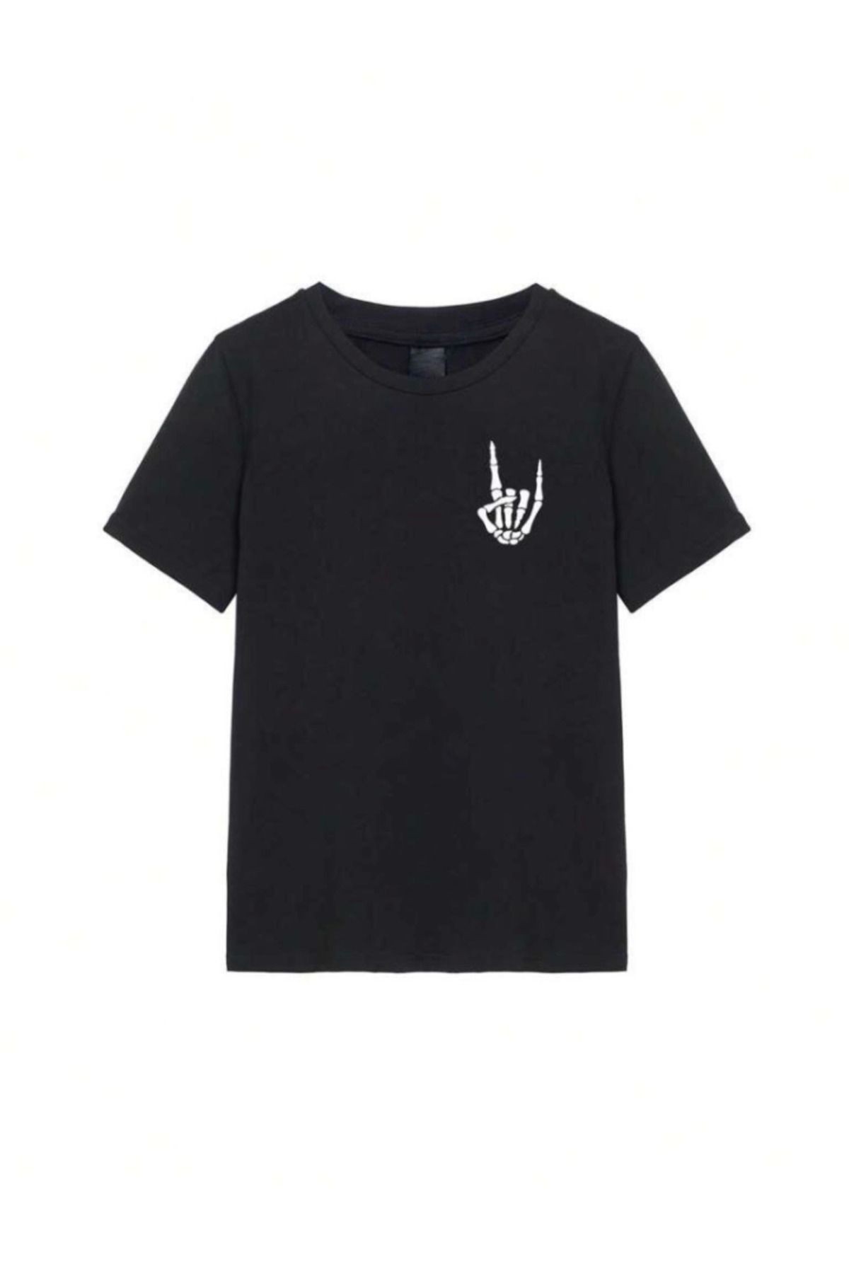 Erkek Baskılı Oversize T-shirt - Siyah