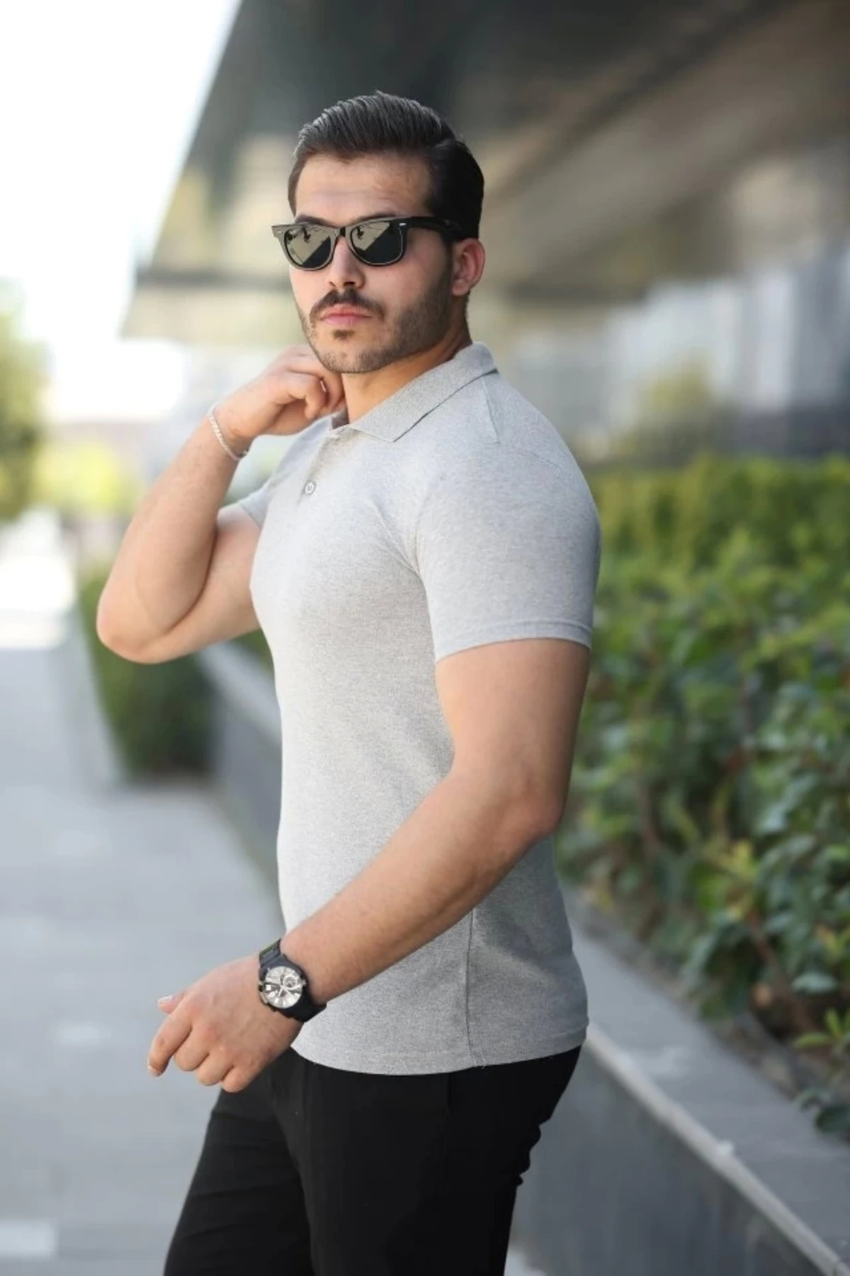 Erkek Kısa Kollu Yakalı Tişört