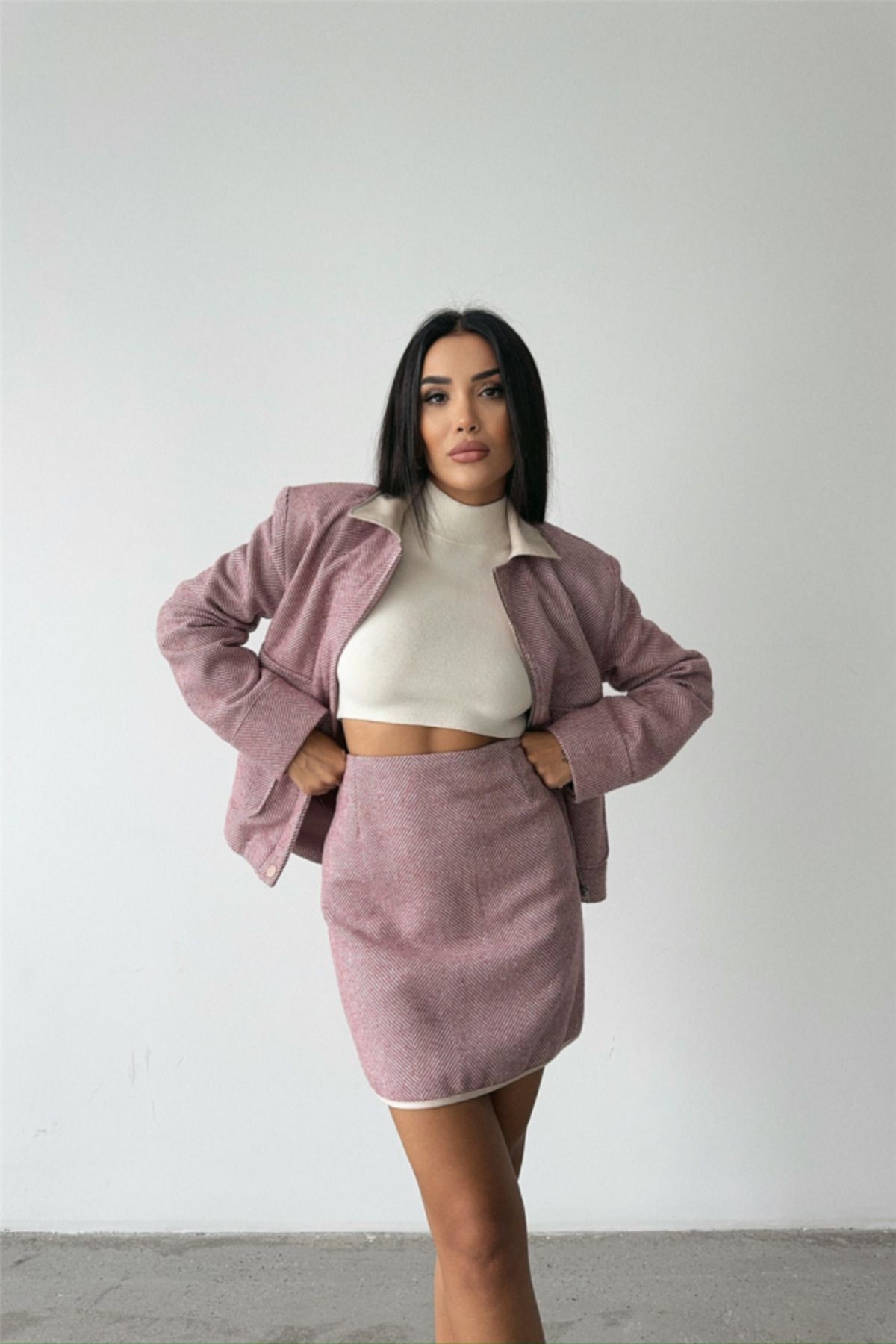KAŞE KISA ETEK - Pembe