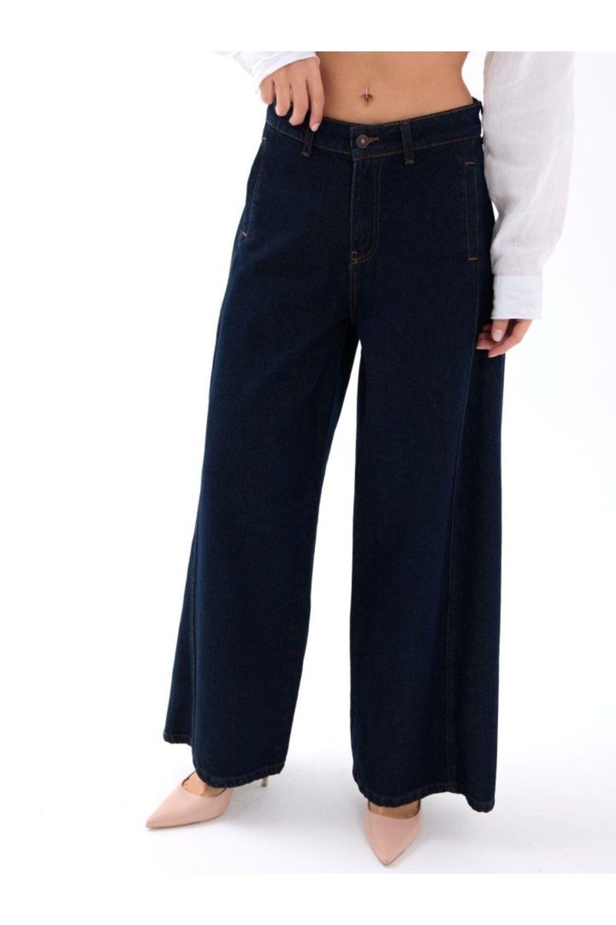 7437 KOT PANTOLON-MAVİ