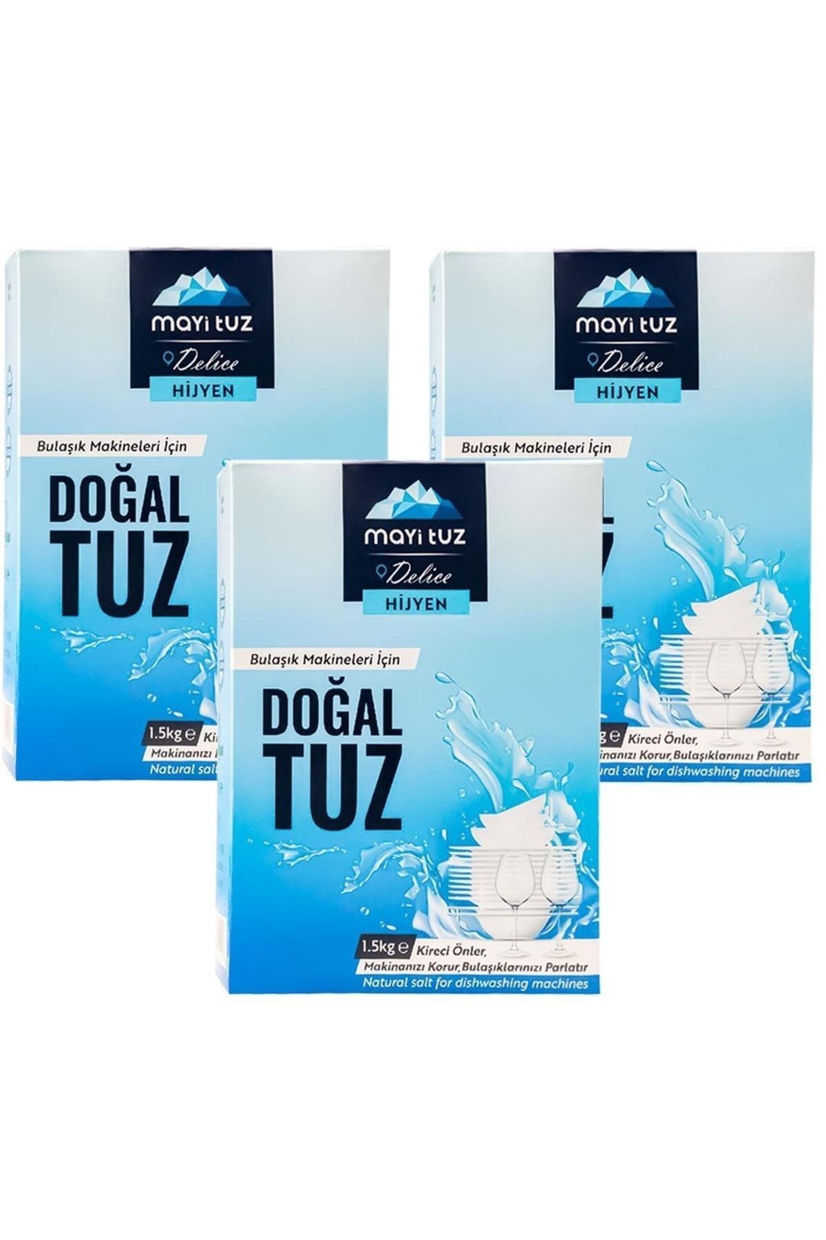 Doğal Bulaşık Makinesi Tuzu 3 X 1500 Gr