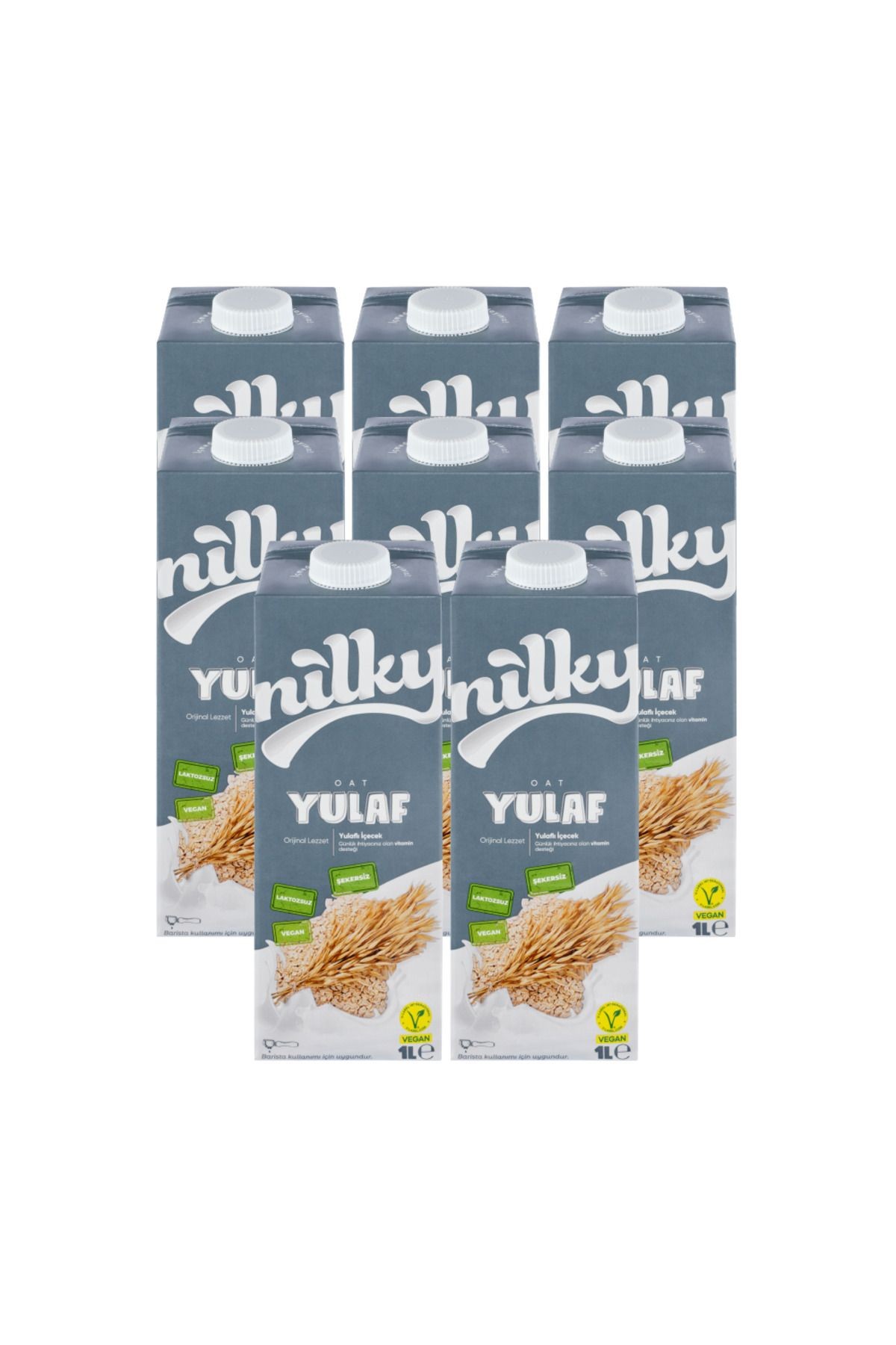 Yulaf Sütü Bitkisel Bazlı Laktosuz Vegan 8x1 Lt