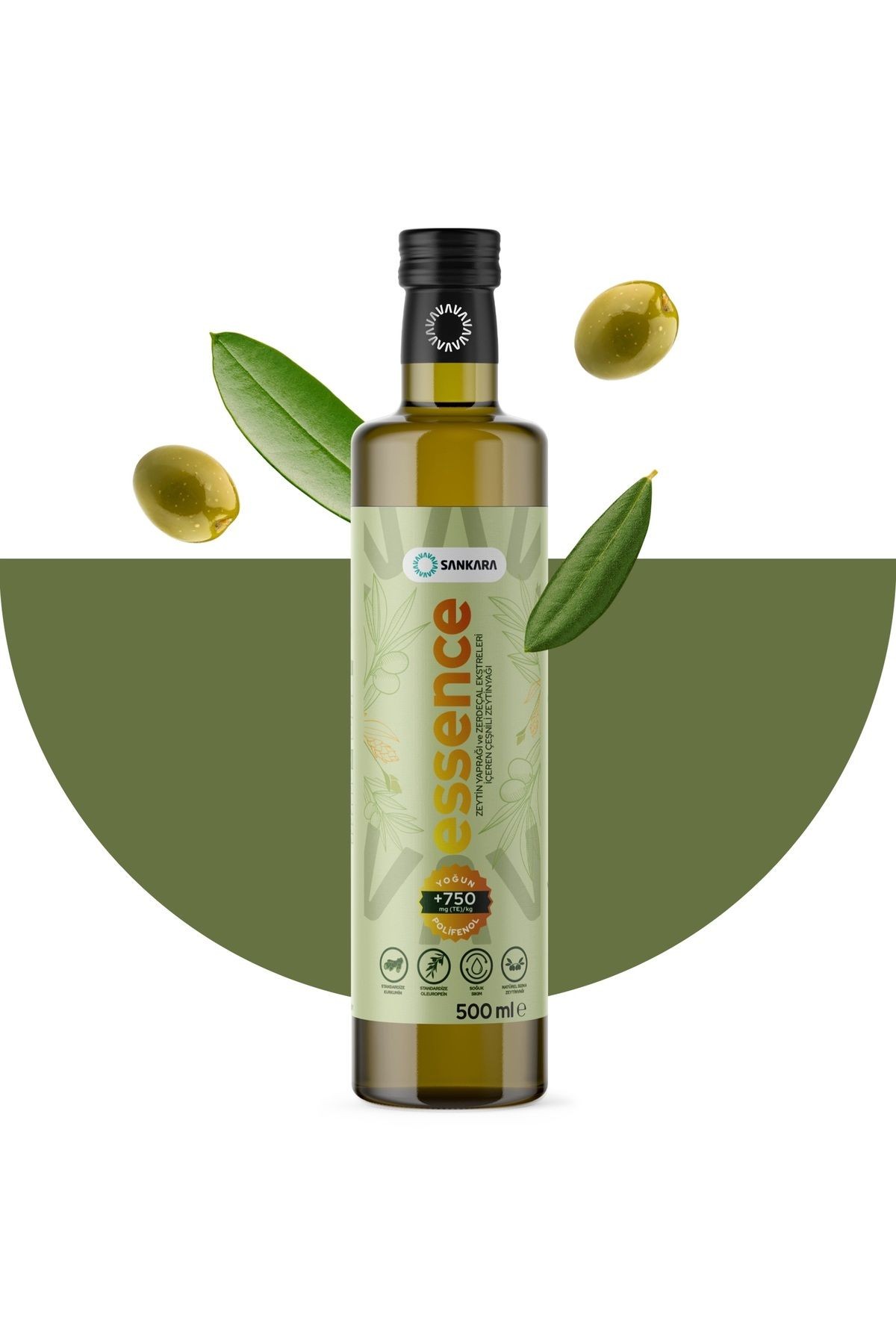 750 Yüksek Polifenollü Essence Zeytinyağı 500 ml