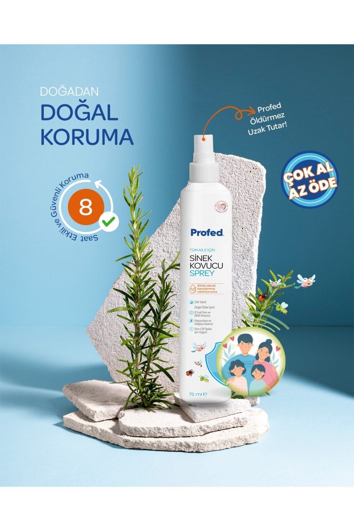 Doğal Sinek Kovucu Sprey / 2 Adet