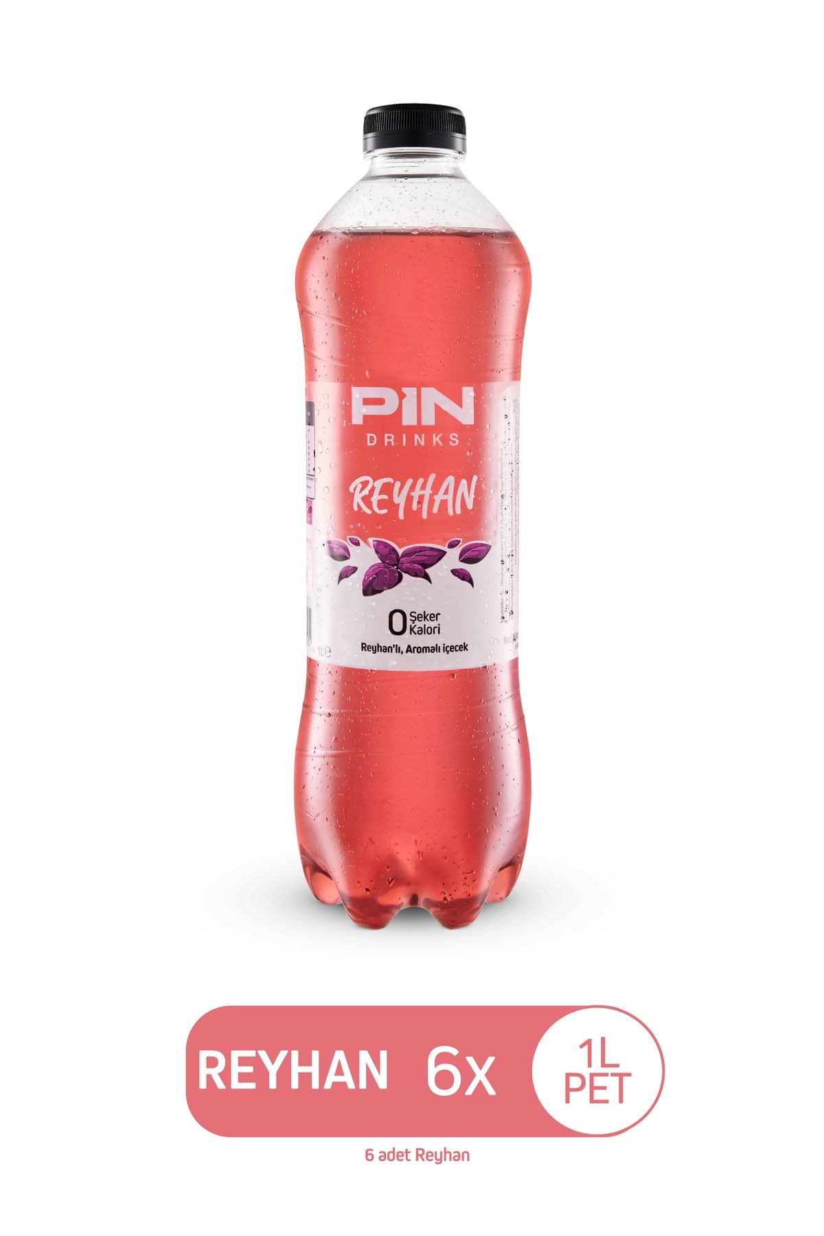 Reyhan Çayı - Şekersiz & Kalorisiz 1 Litre X 6 Adet