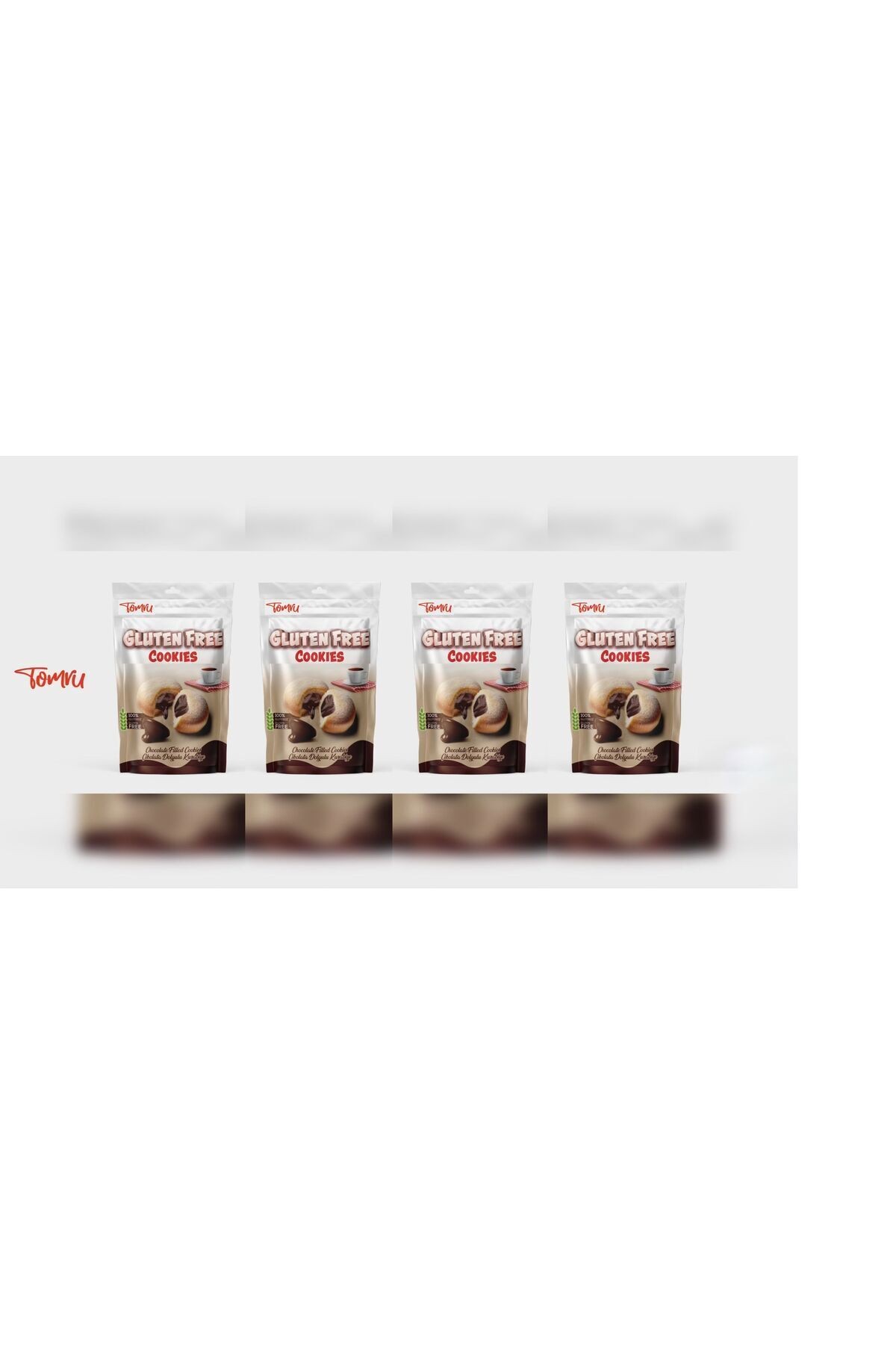 Glutensiz Çikolata Dolgulu Atıştırmalık Kurabiye Avantaj Seti 4x120