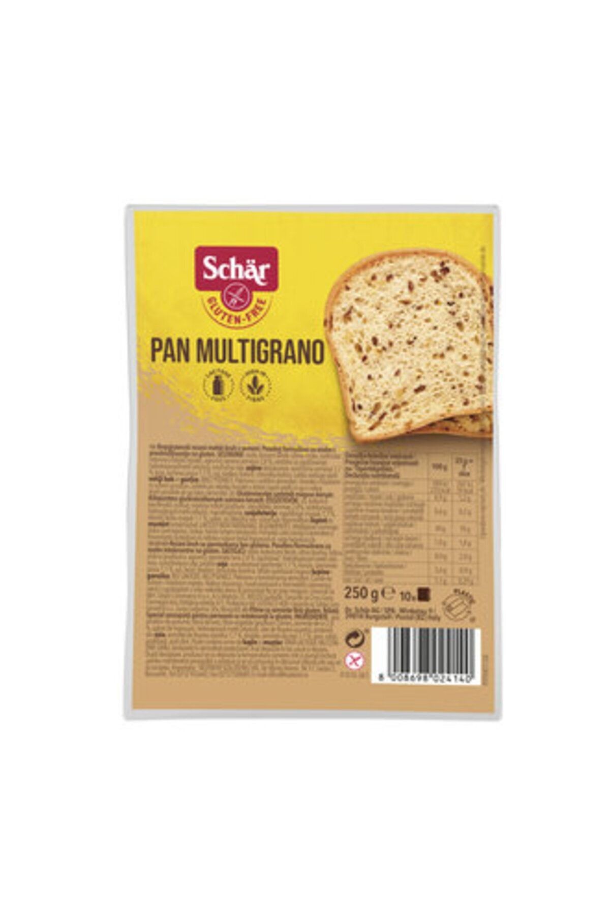 Pan Multigrano Glutensiz Ekmek 250 Gr