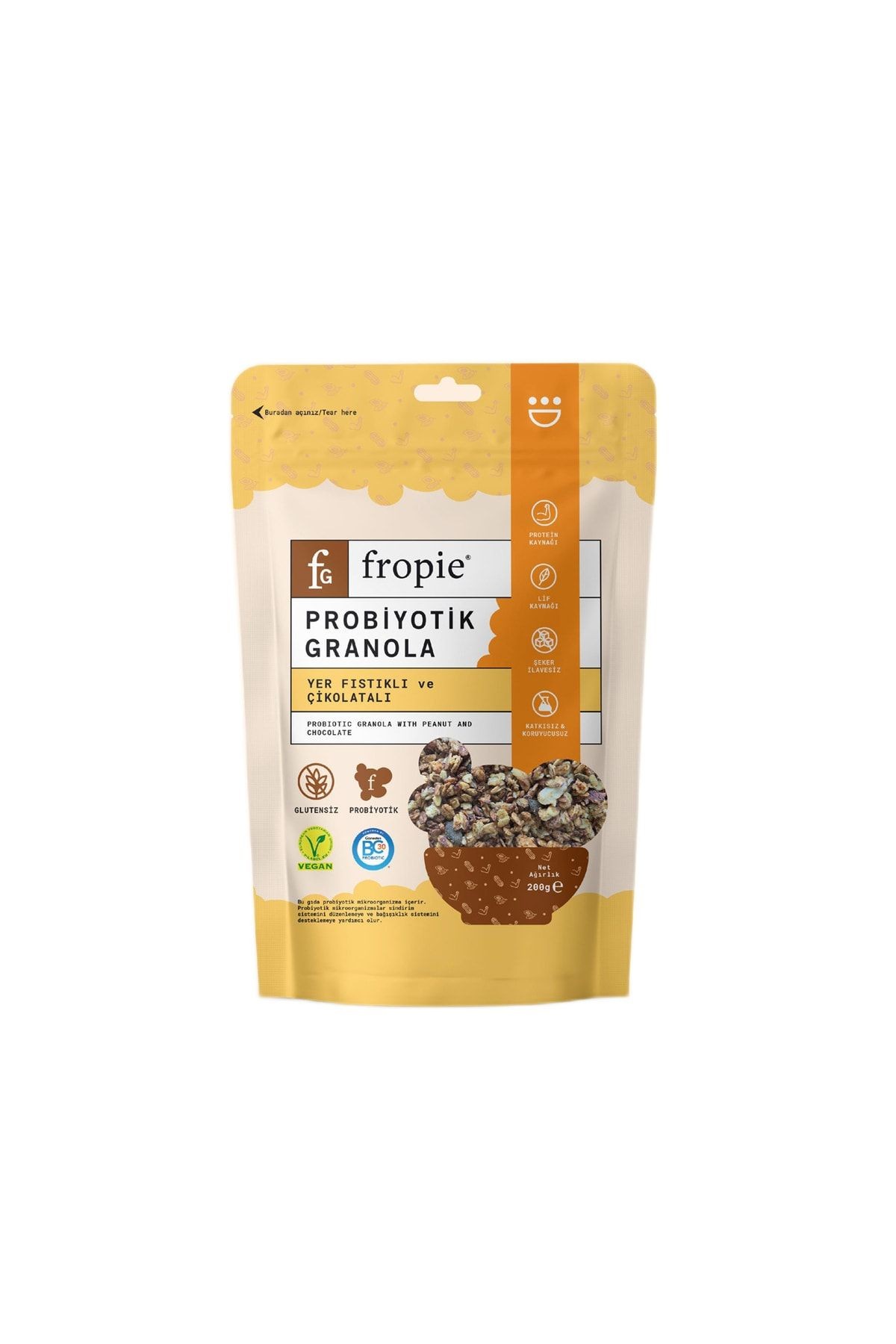 Yer Fıstığı & Çikolata Probiyotik Granola