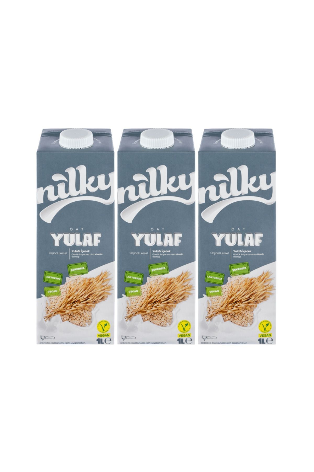 Yulaf Sütü Bitkisel Bazlı Laktosuz Vegan 3x1 Lt