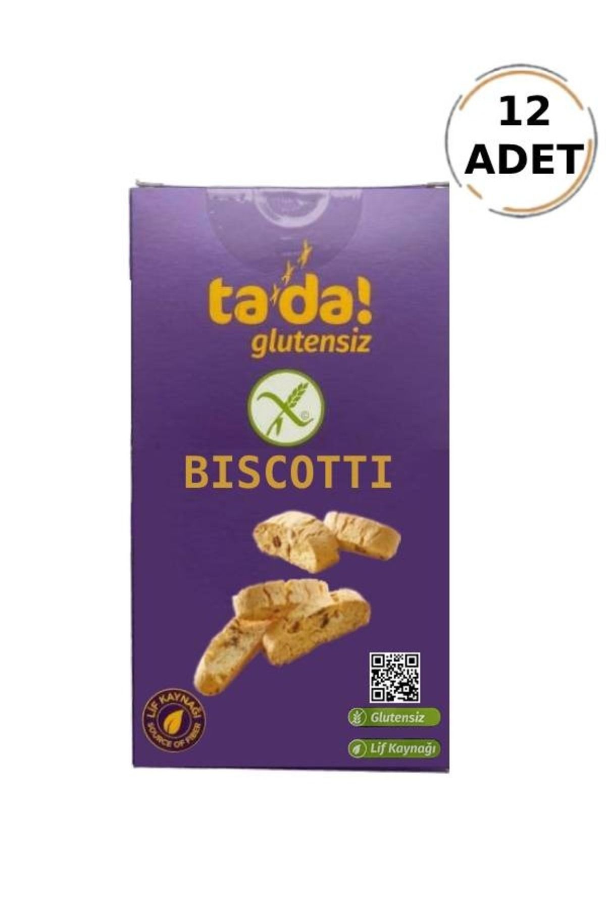Glutensiz Gluten Free Biscotti 110 Gr (12 Adet)