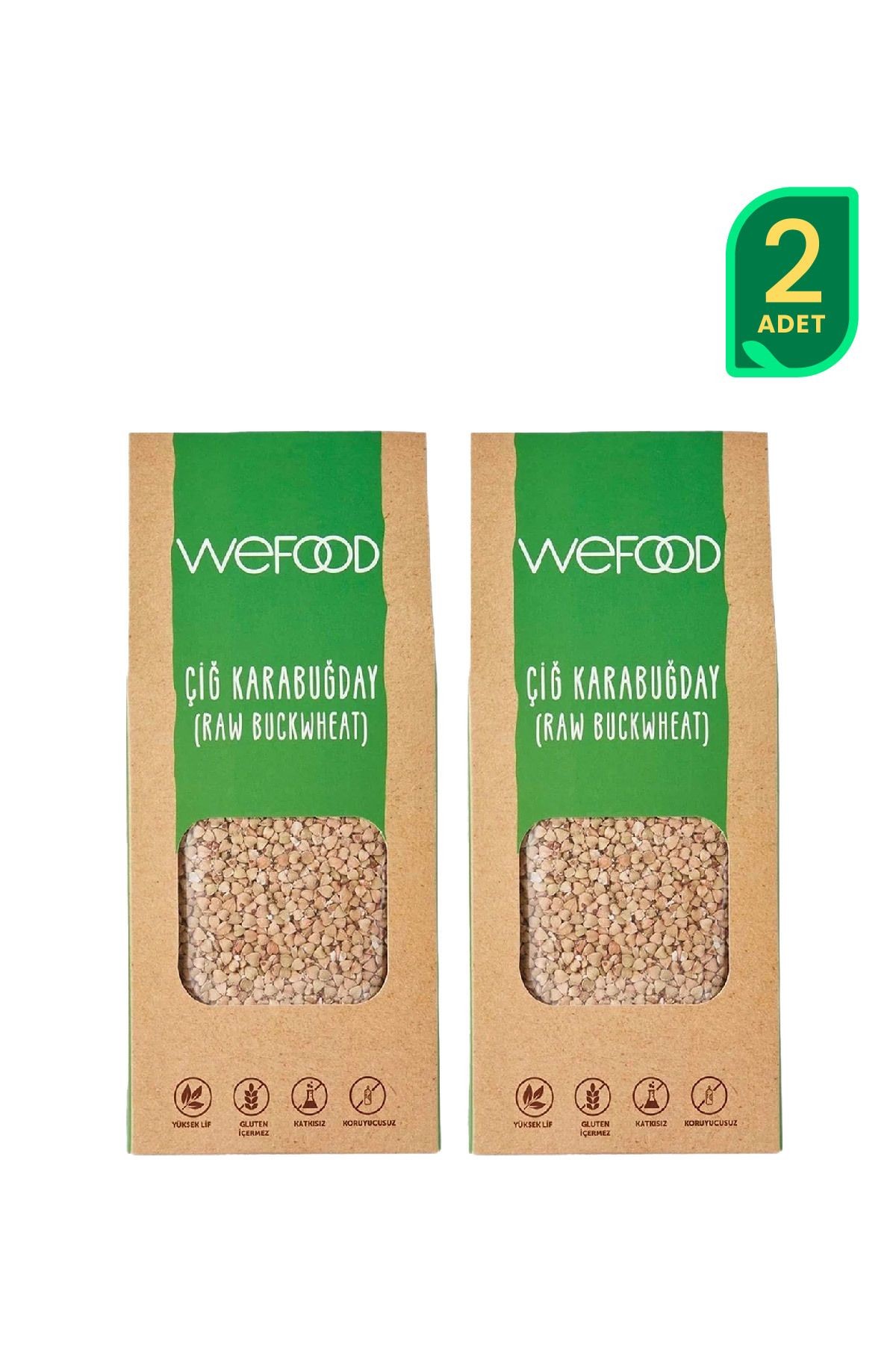 Glutensiz Çiğ Karabuğday Tanesi 400 gr 2'li