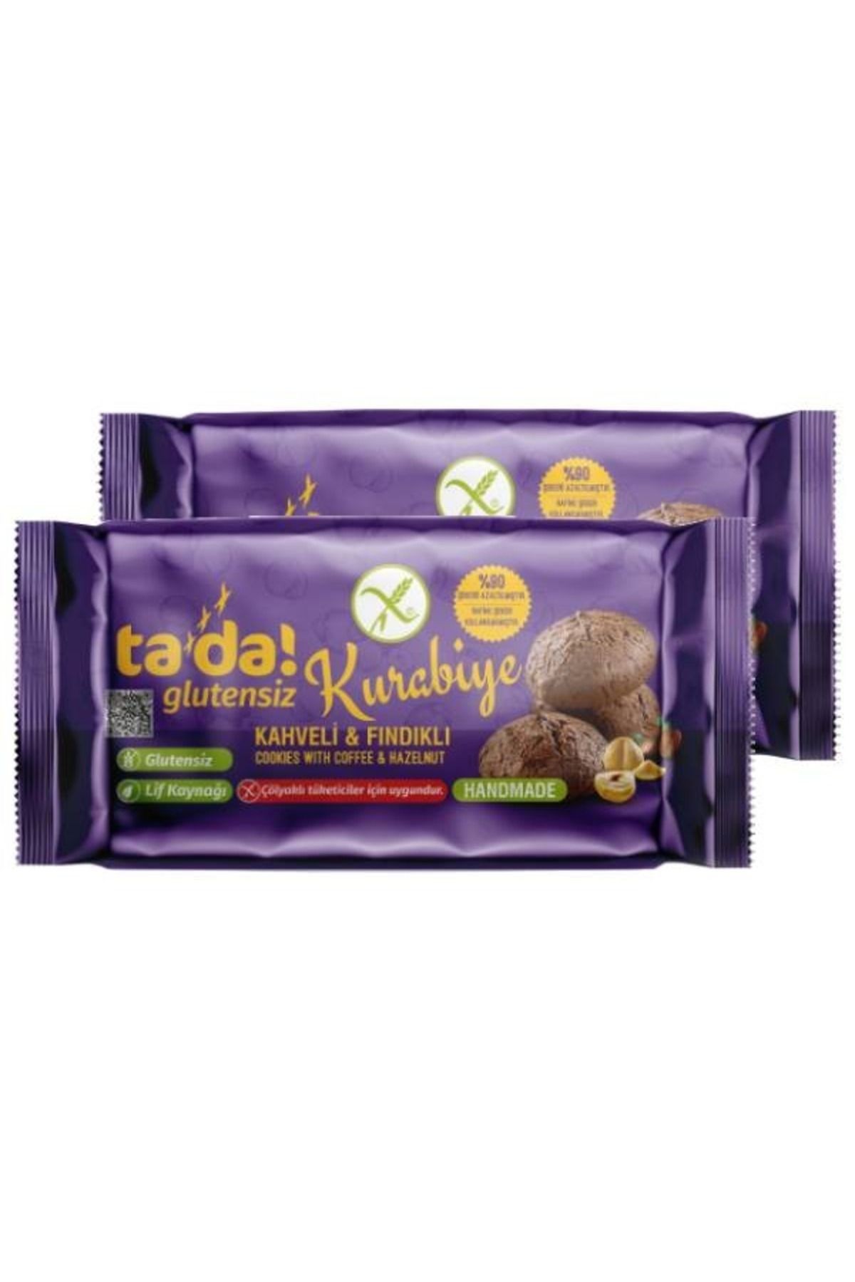 Glutensiz Gluten Free Kahveli Ve Fındıklı Kurabiye 75 Gr (2 Adet)